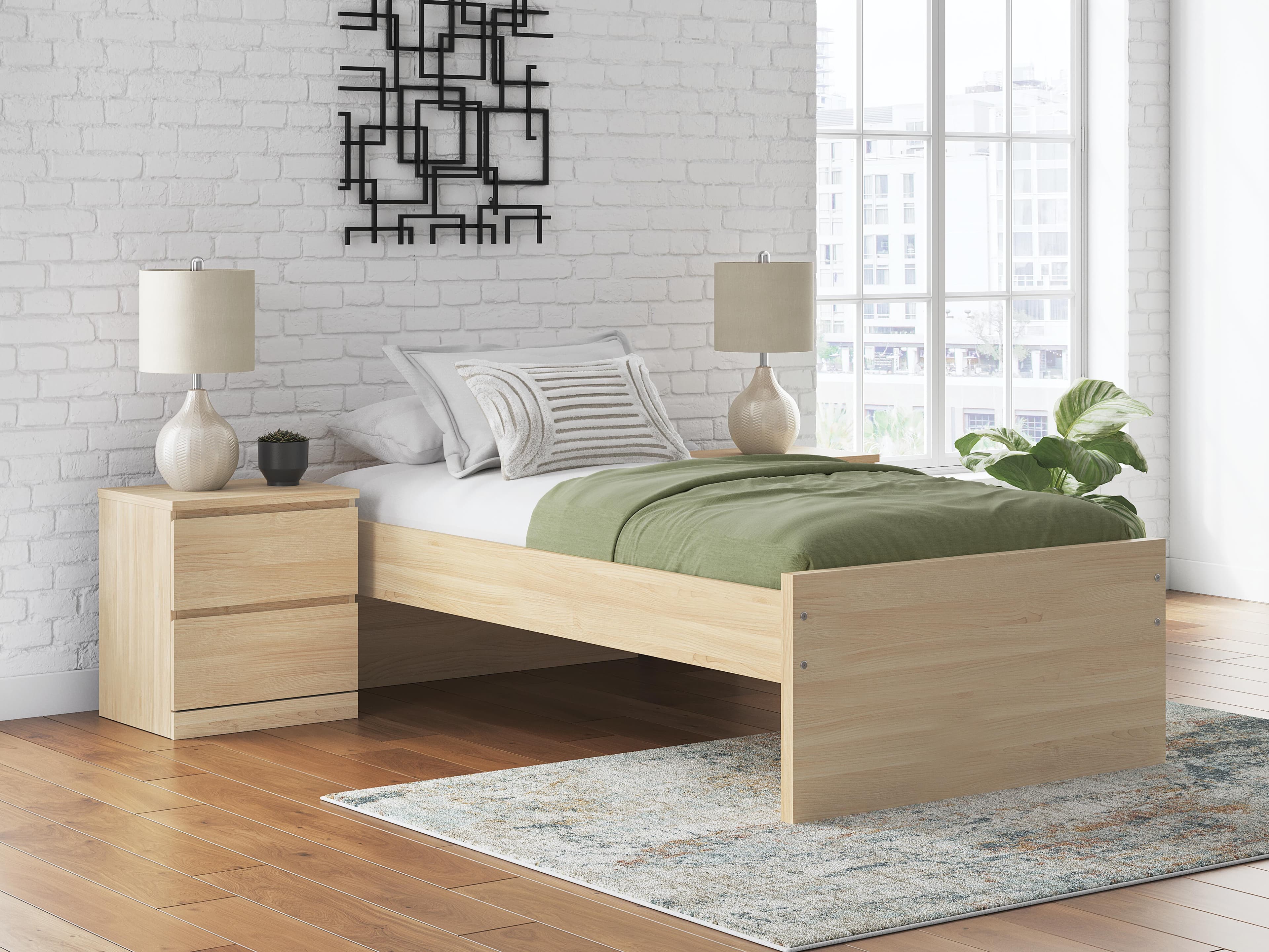 Onita Twin Platform Bed — Natural — view 2