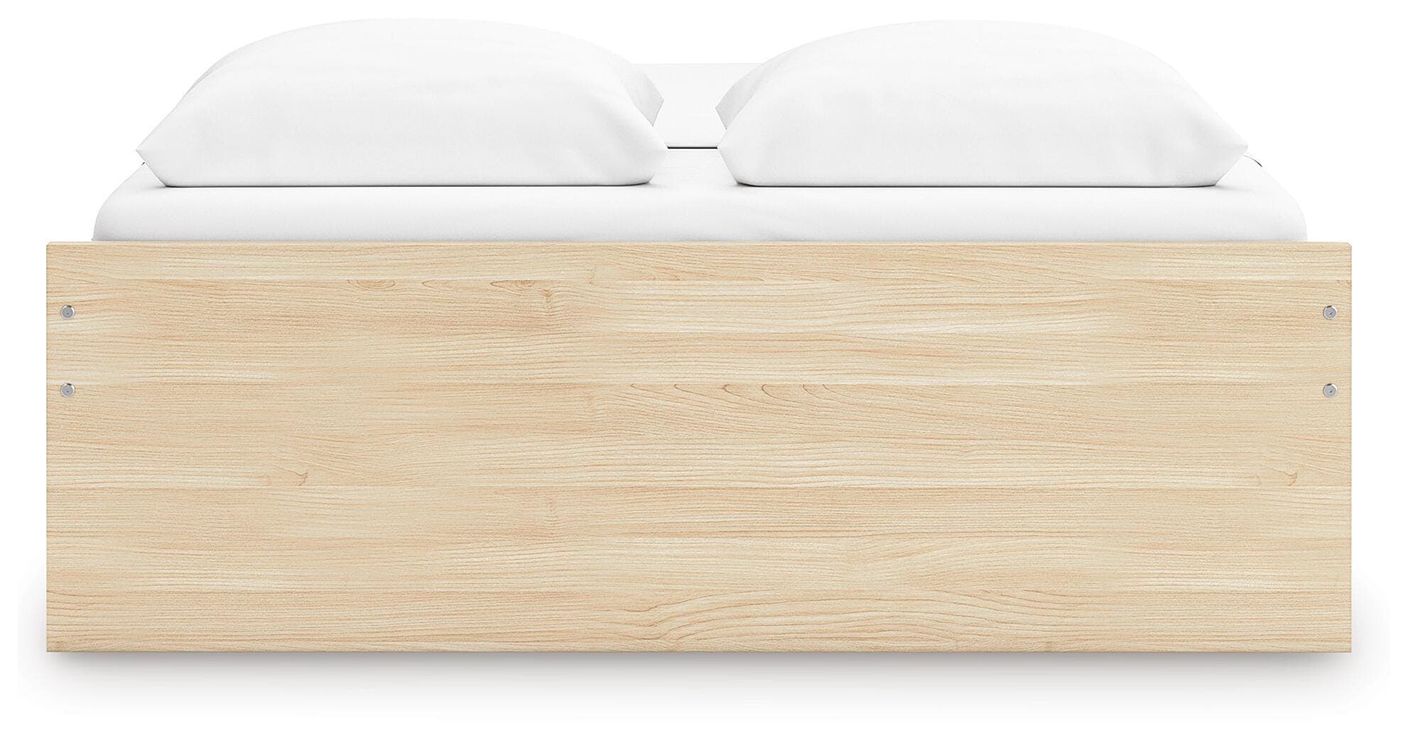 Onita Queen Platform Bed with 2 Side Storage — Natural — view 8