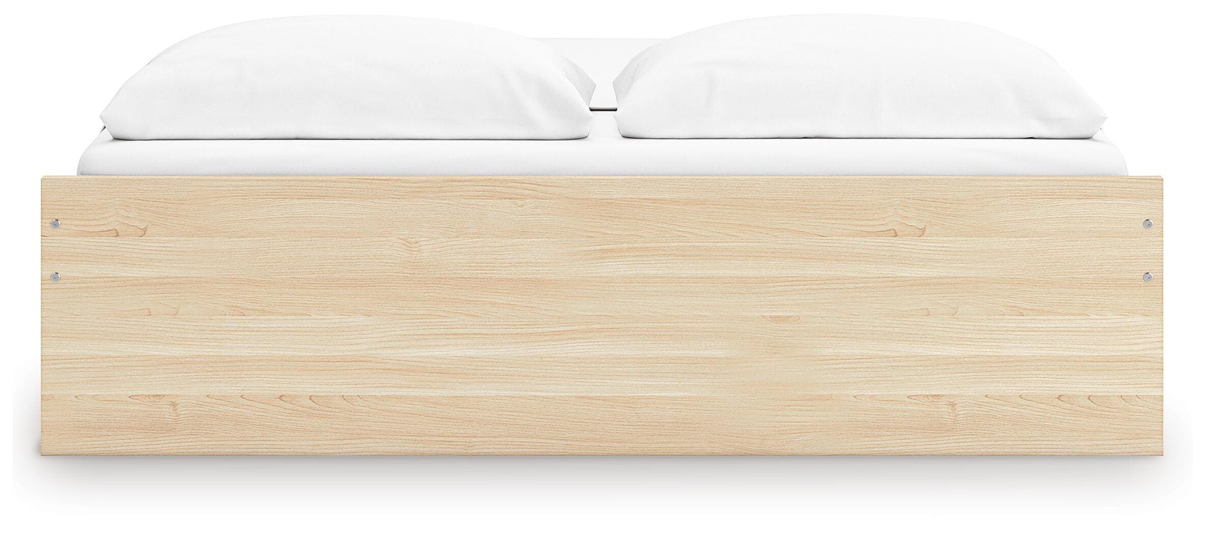Onita King Platform Bed with 2 Side Storage — Natural — view 8