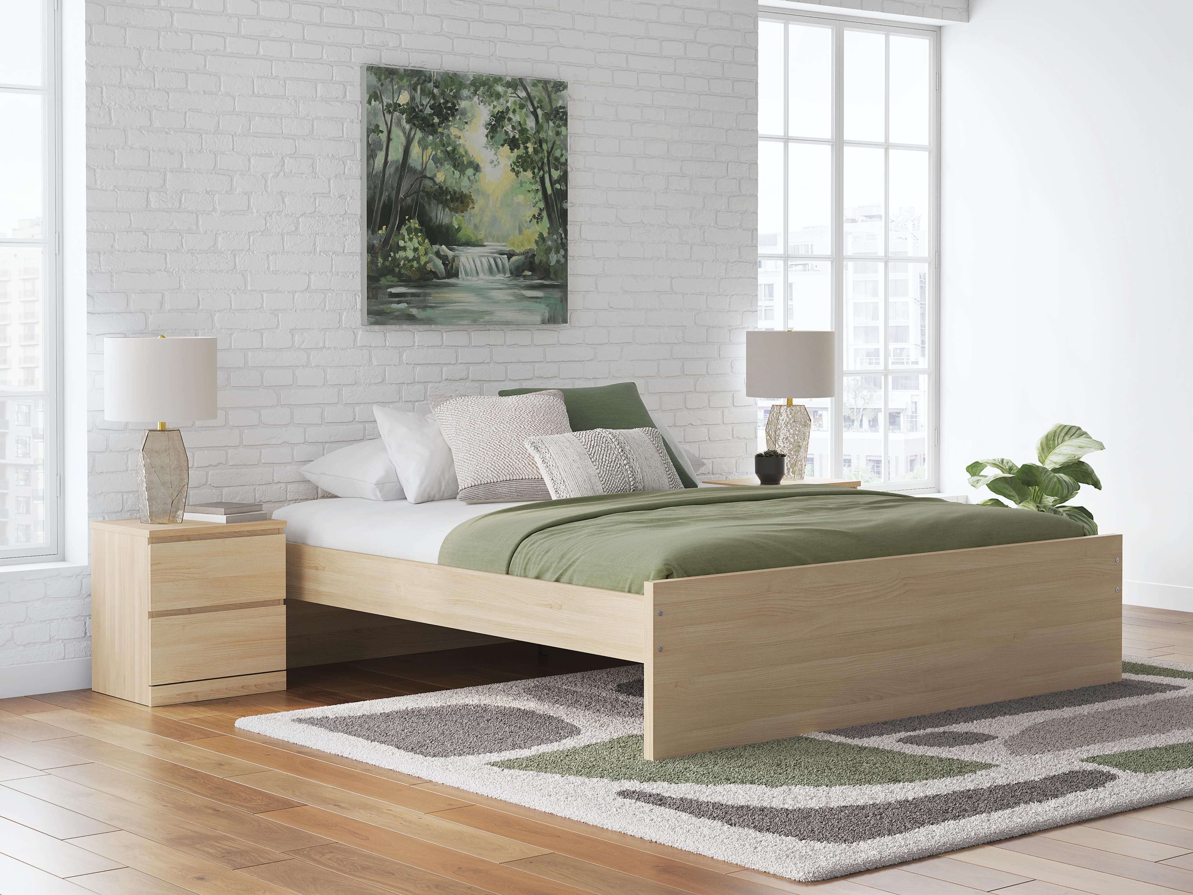 Onita King Platform Bed — Natural — view 2