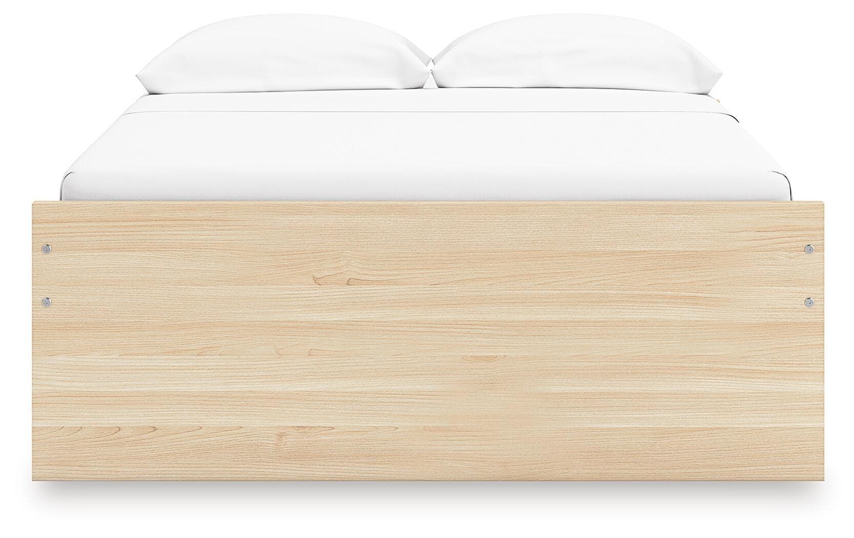Onita Full Platform Bed with 2 Side Storage — Natural — view 5