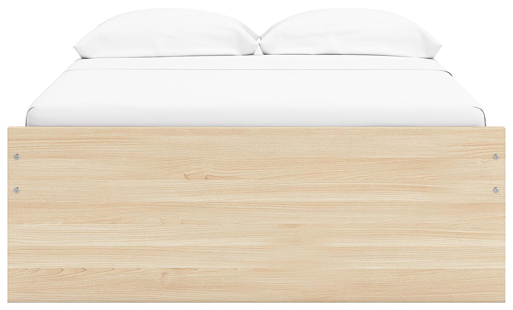 Onita Full Platform Bed with 1 Side Storage — Natural — view 5
