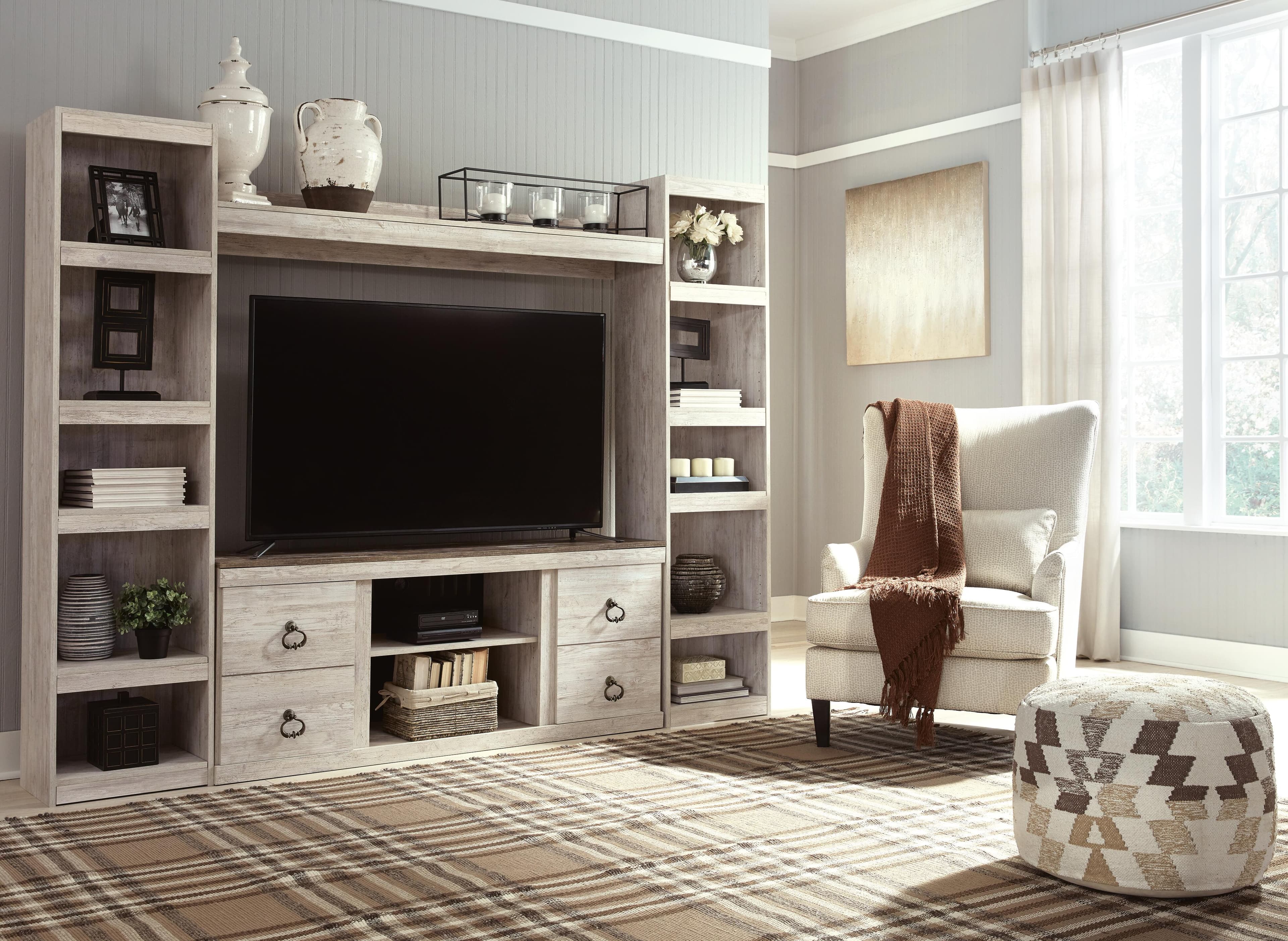 Willowton 4-Piece Entertainment Center — White — view 2