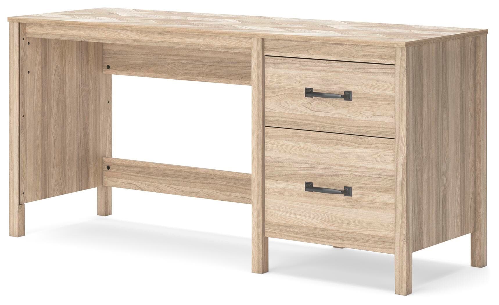 Battelle 60" Home Office Desk — Brown/Beige — view 3