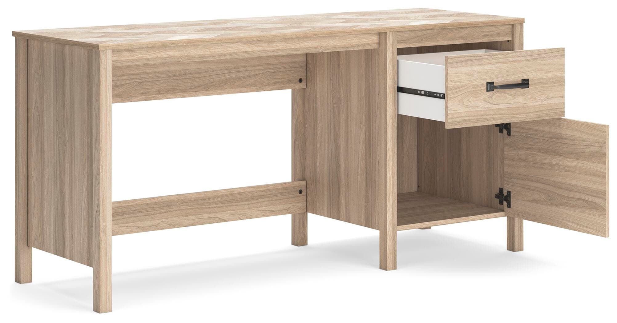 Battelle 60" Home Office Desk — Brown/Beige — view 4