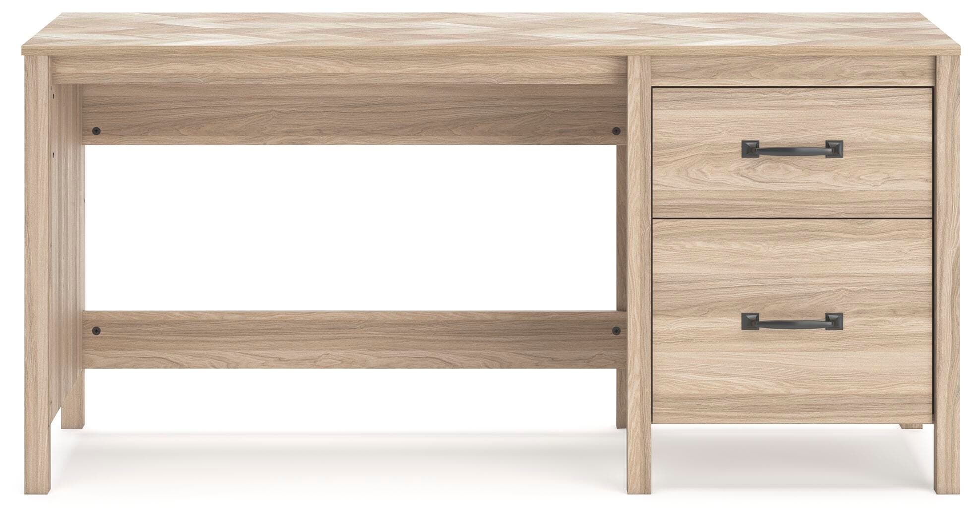 Battelle 60" Home Office Desk — Brown/Beige — view 5