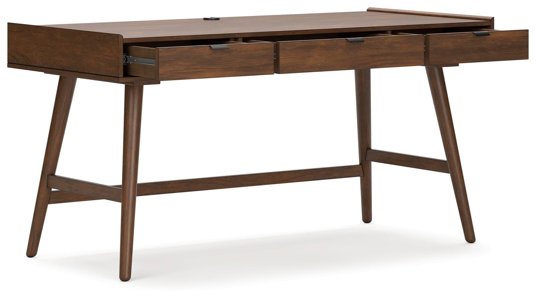 Lyncott 60" Home Office Desk — Brown/Beige — view 4