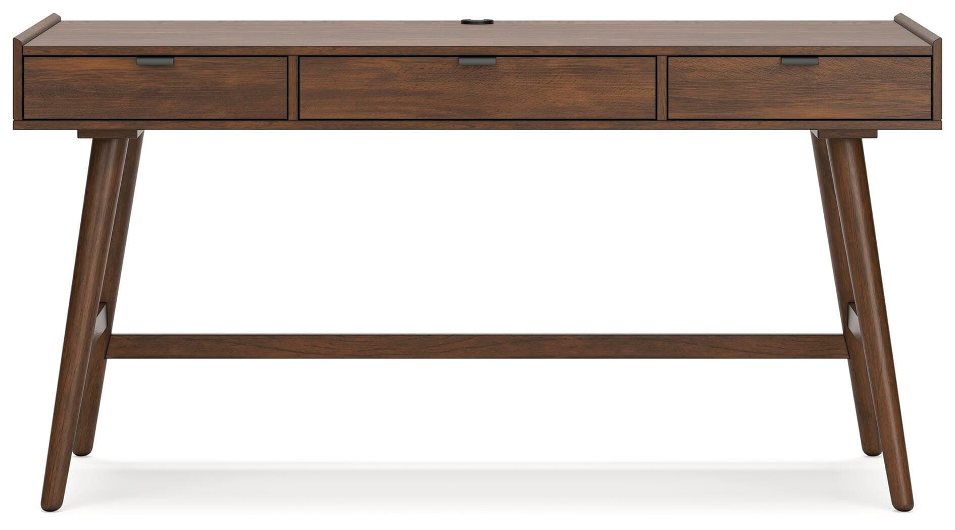 Lyncott 60" Home Office Desk — Brown/Beige — view 6