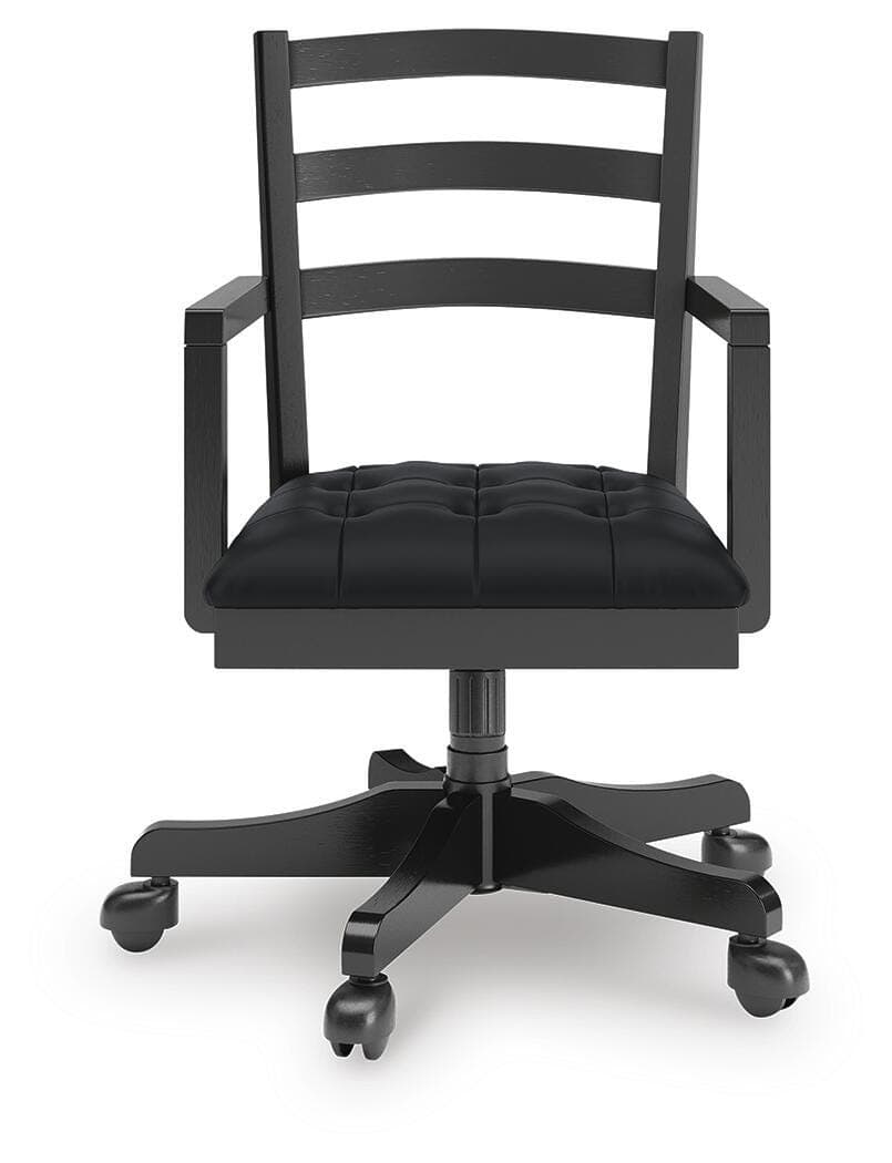 Wildenauer Home Office Desk Chair — Black/Gray — view 3