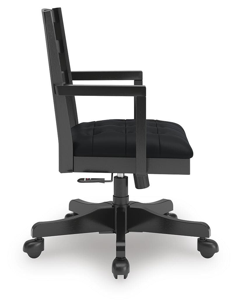 Wildenauer Home Office Desk Chair — Black/Gray — view 4