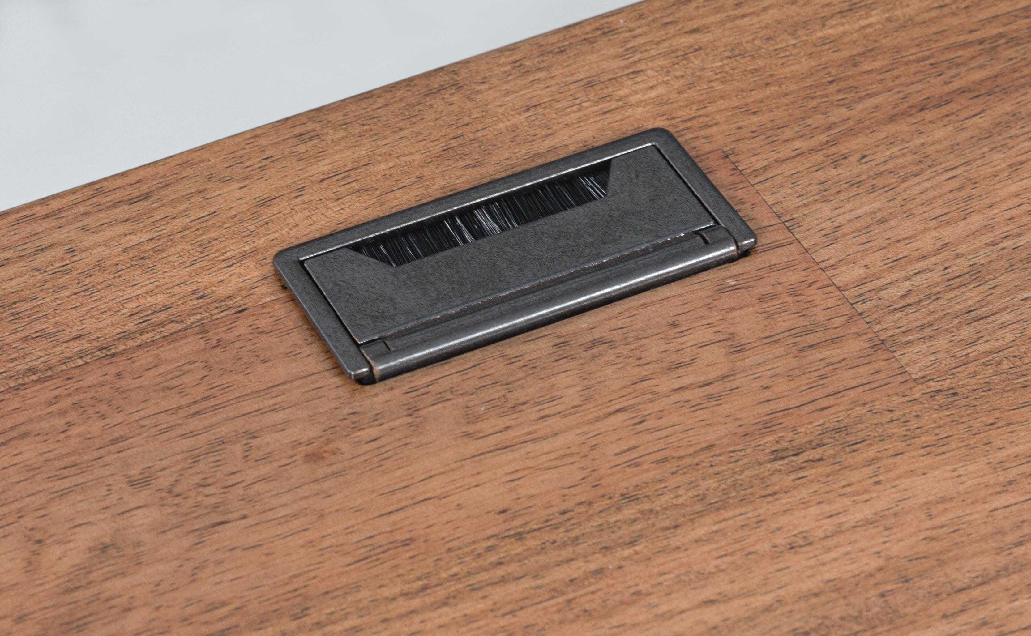 Wildenauer Home Office Desk — Brown/Black — view 7
