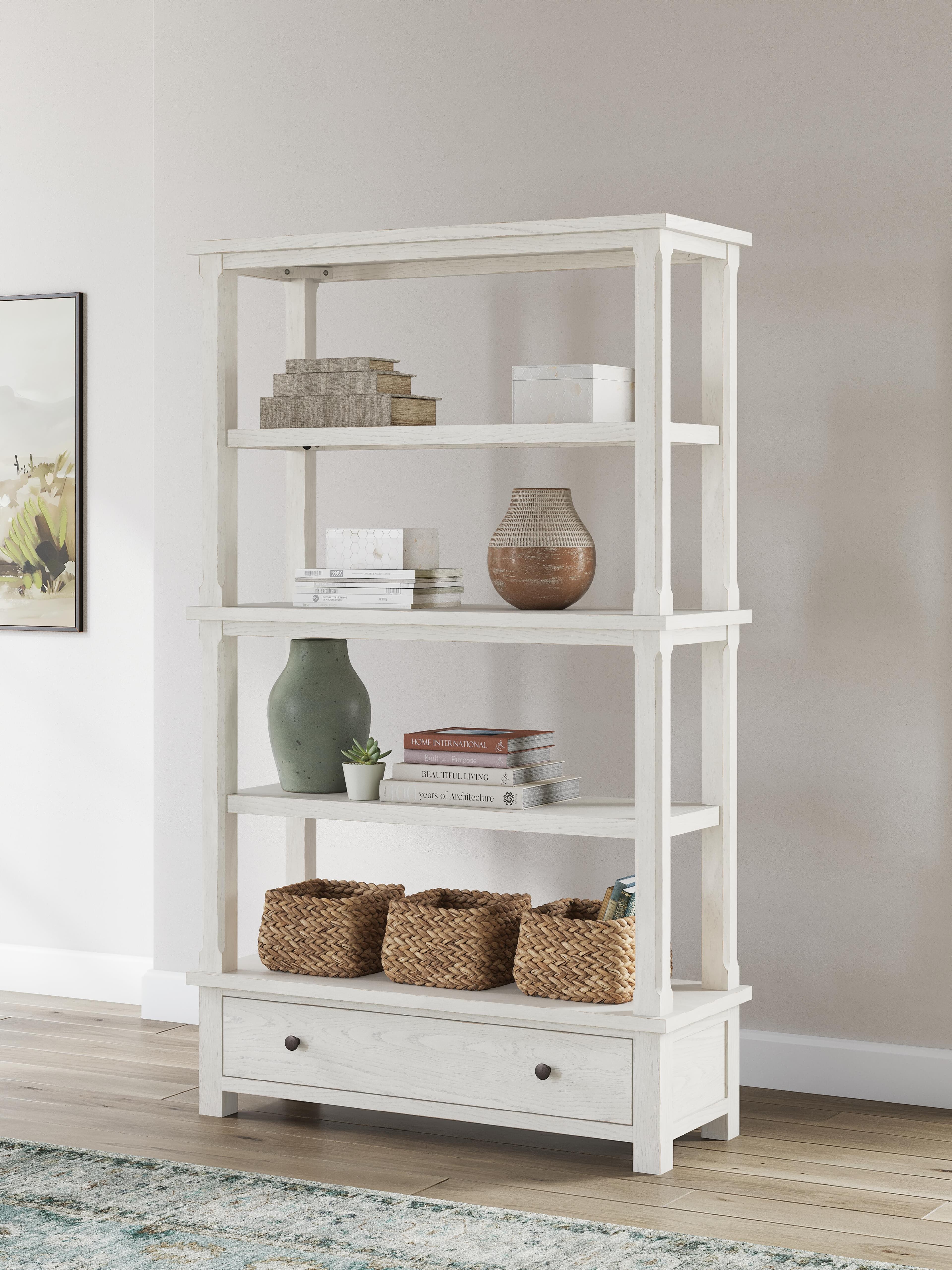Robbinsdale 75" Bookcase — White — view 2