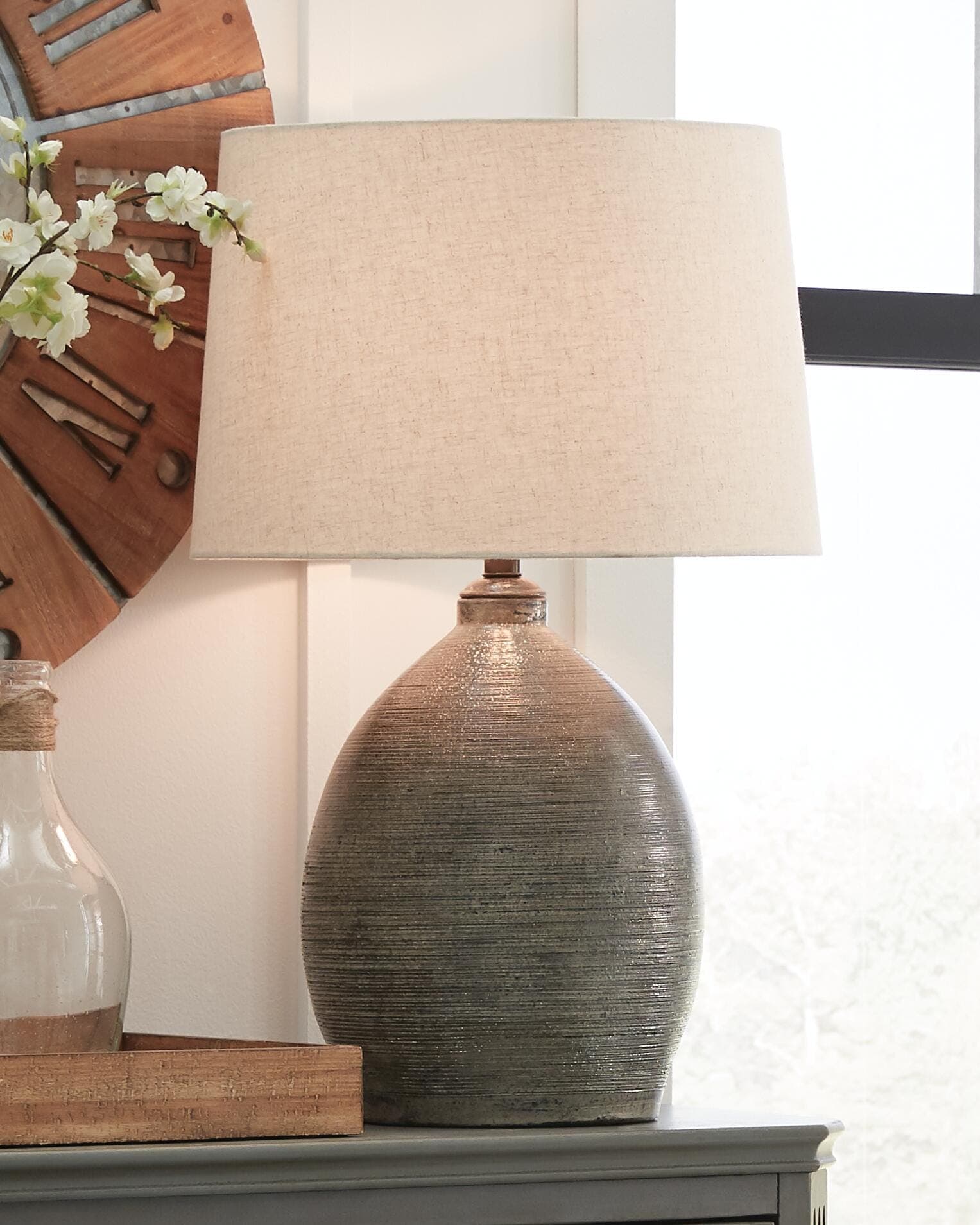 Joyelle Table Lamp — Black/Gray — view 2