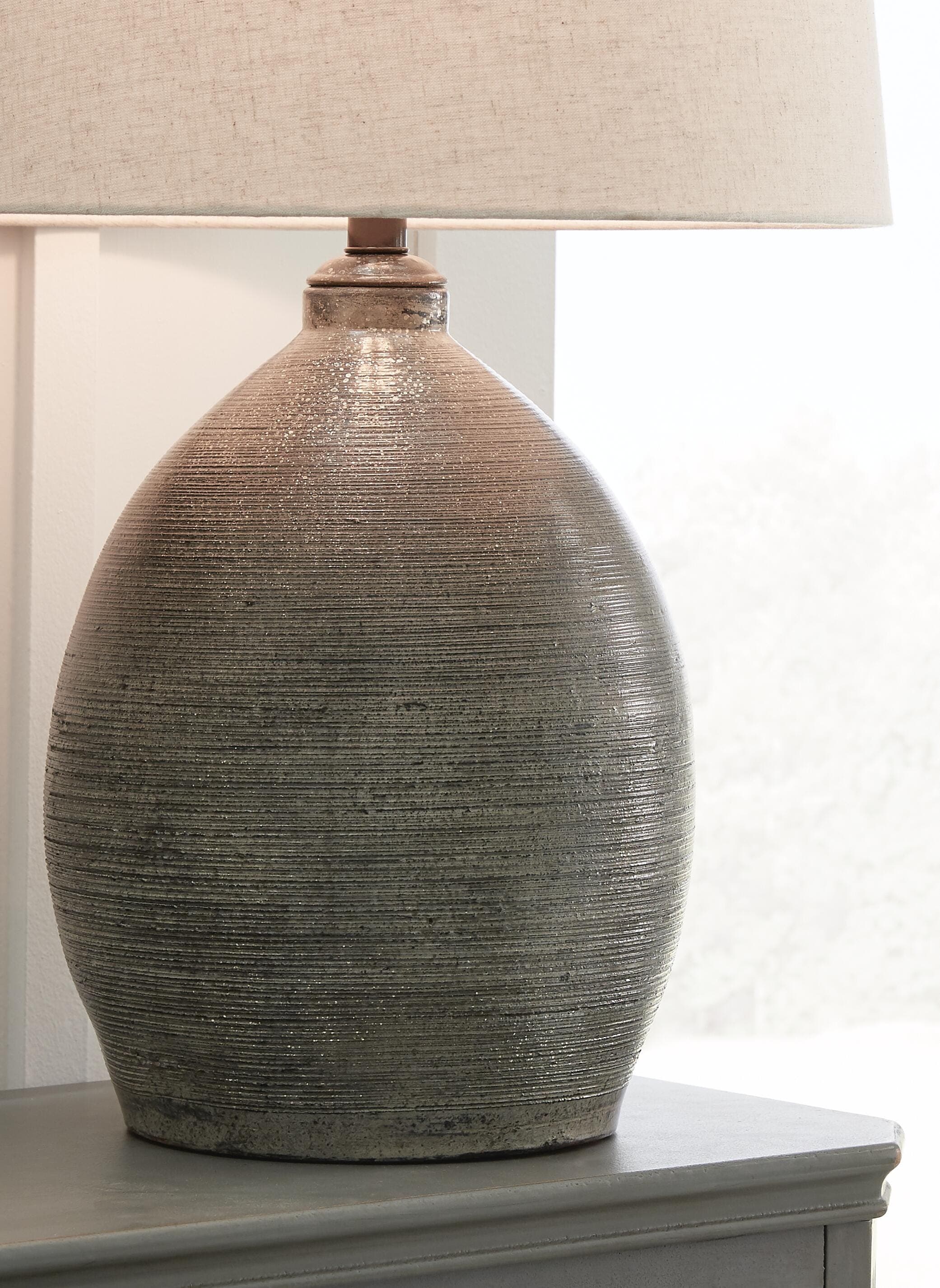 Joyelle Table Lamp — Black/Gray — view 3