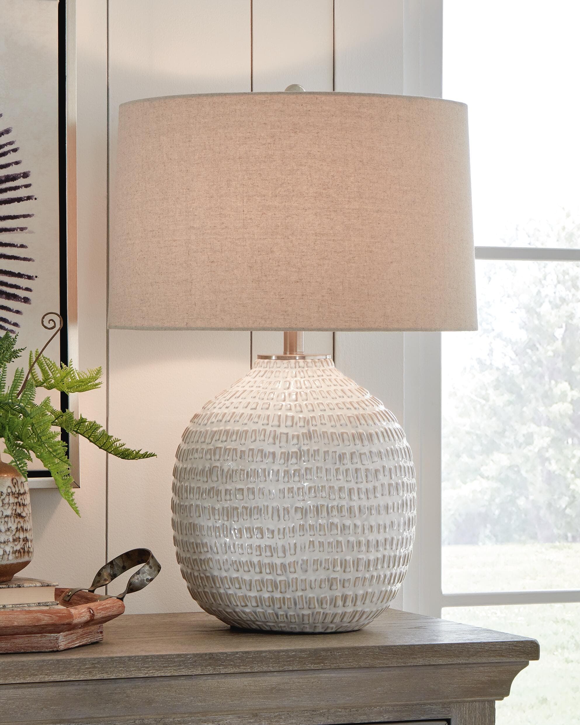 Jamon Table Lamp — Brown/Beige — view 2