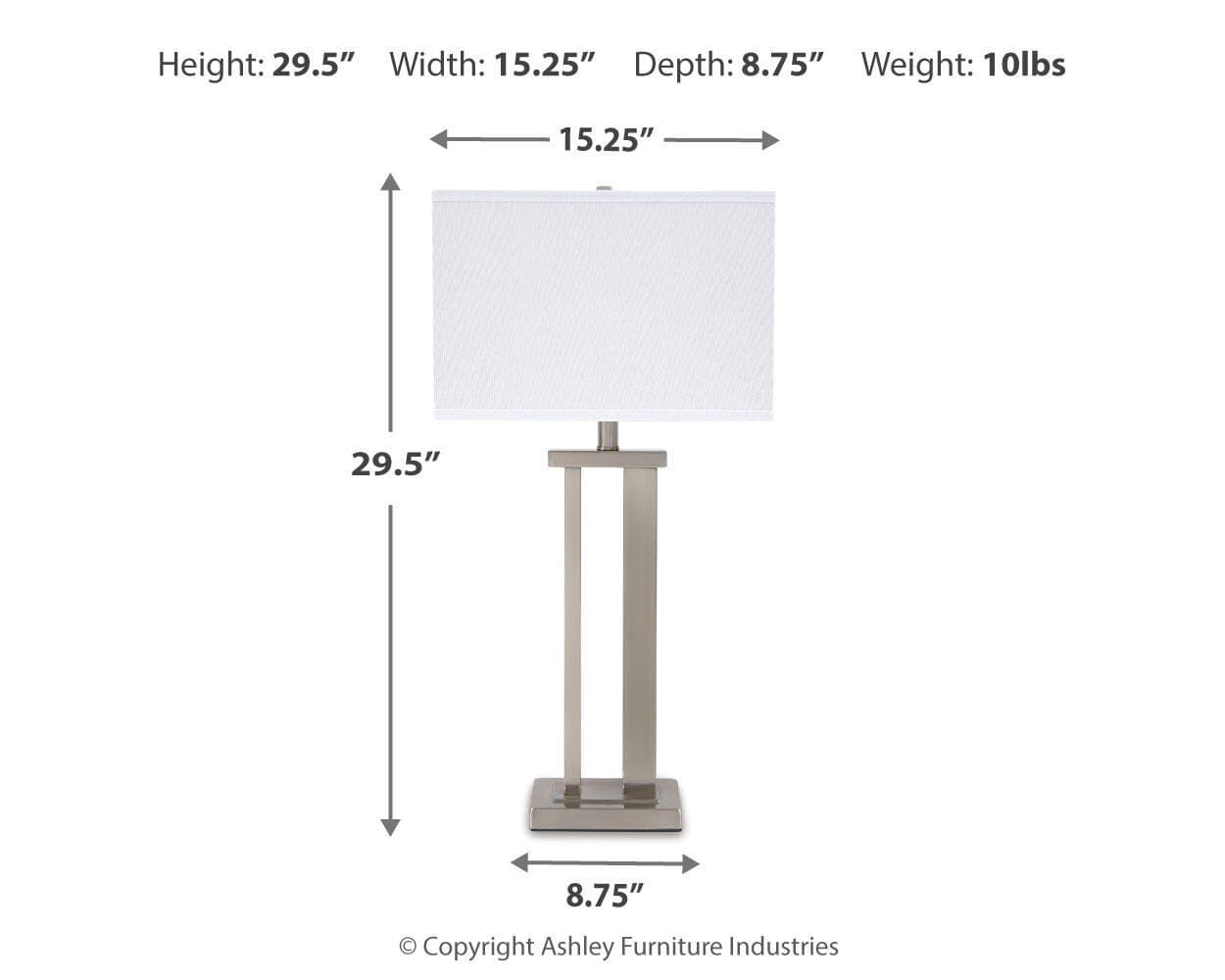 Aniela Table Lamp (Set of 2) — Metallic — view 4