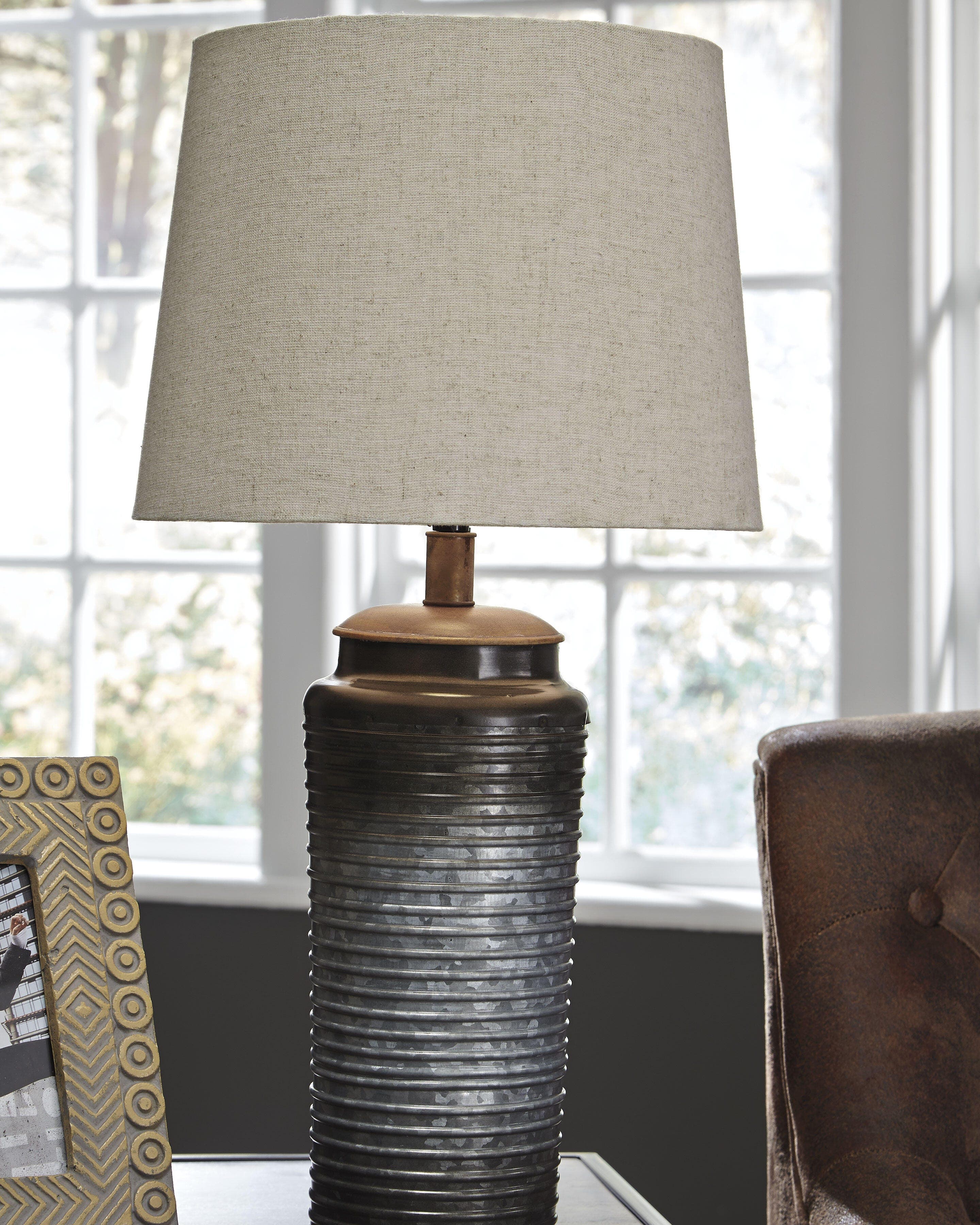 Norbert Table Lamp (Set of 2) — Black/Gray — view 2