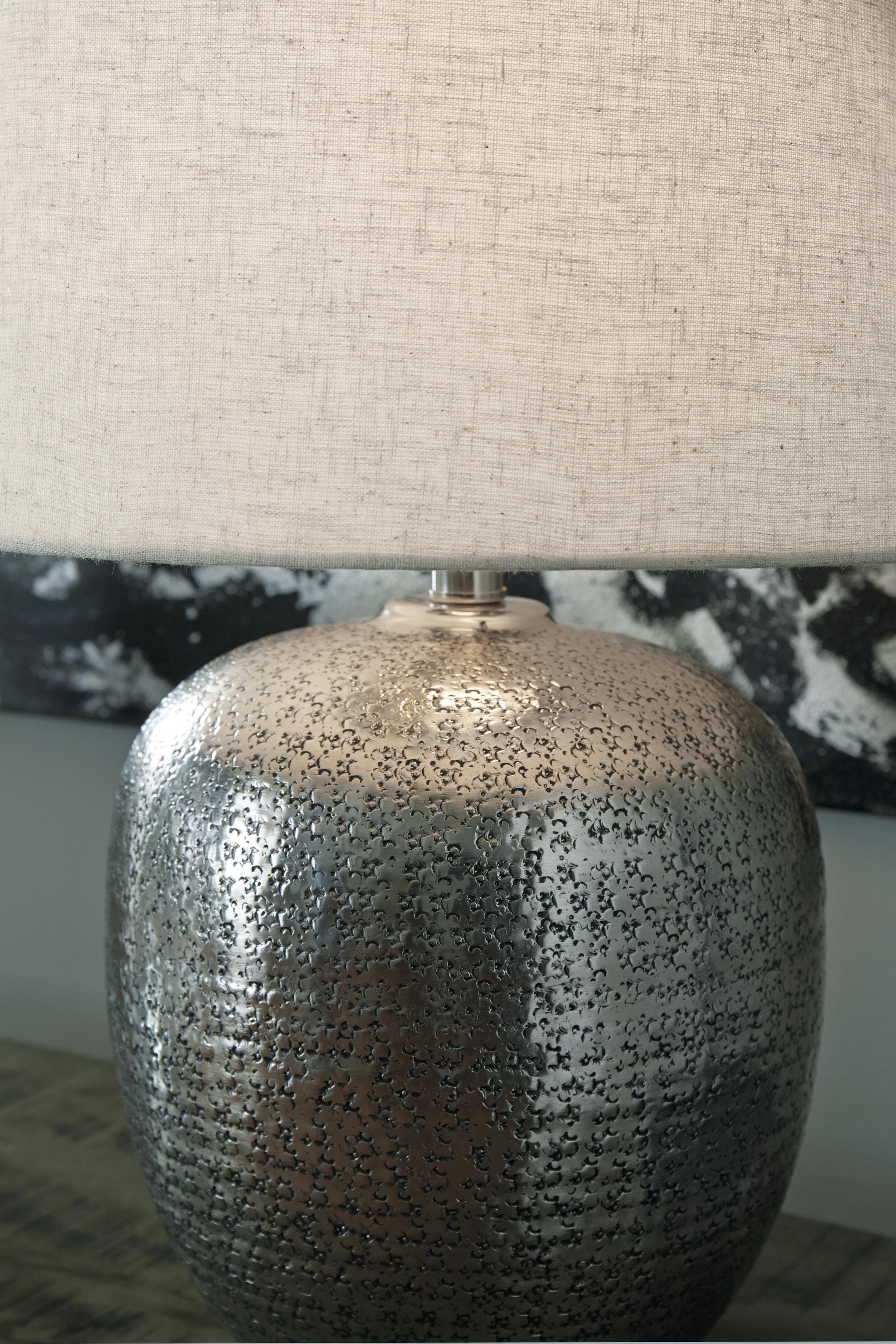 Magalie Table Lamp — Black/Gray & Brown/Beige — view 3