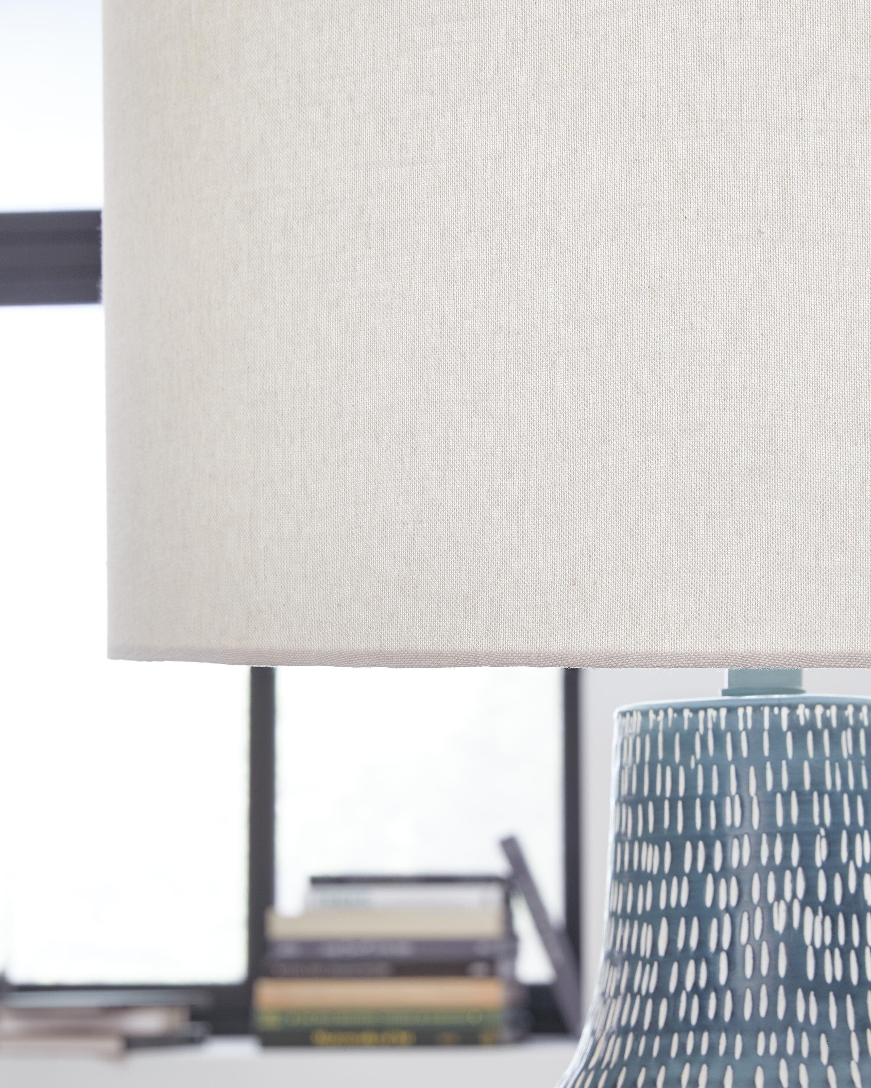 Schylarmont Table Lamp — White & Blue — view 3