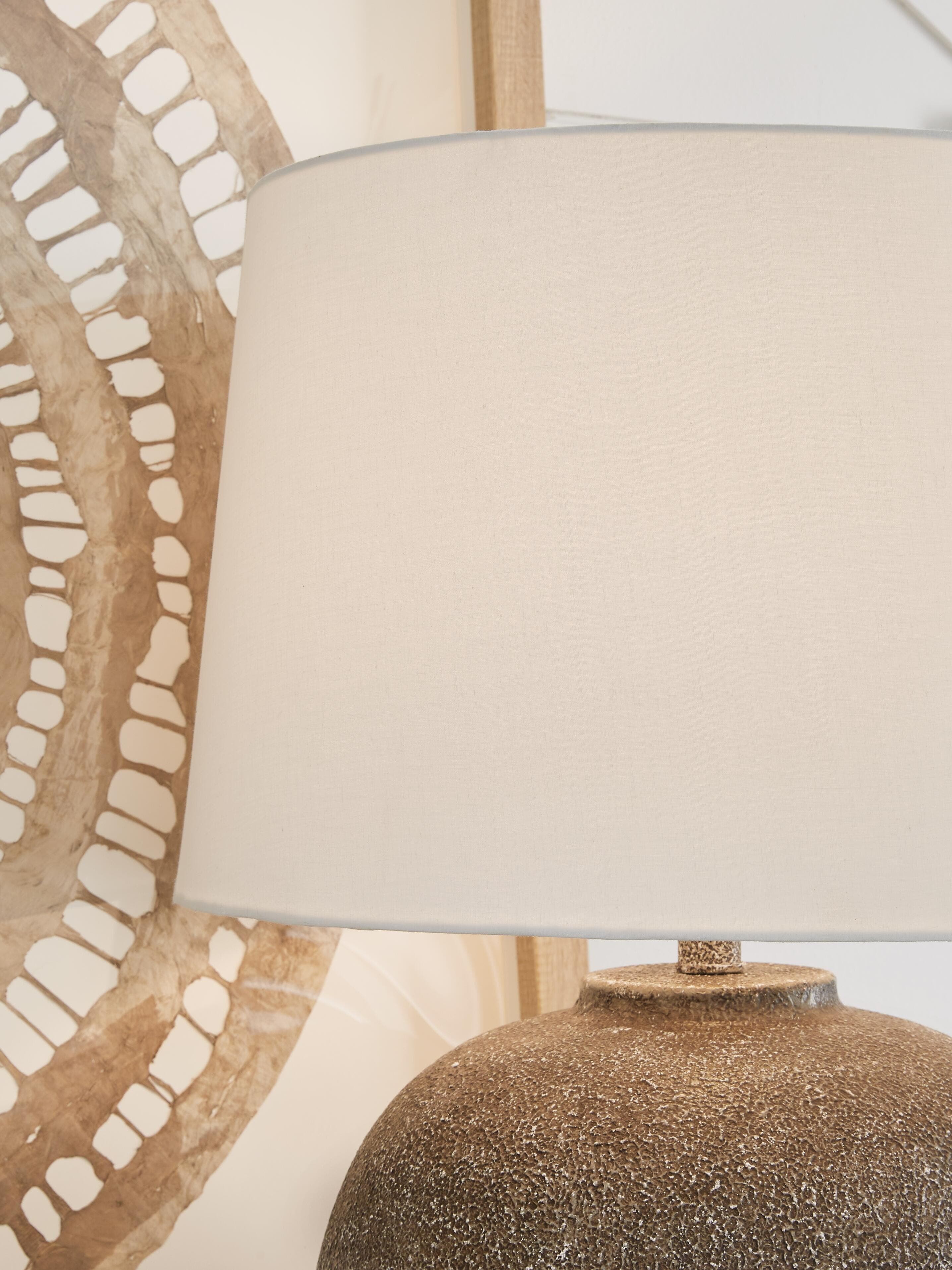 Neavesboro Table Lamp — Brown/Beige — view 3