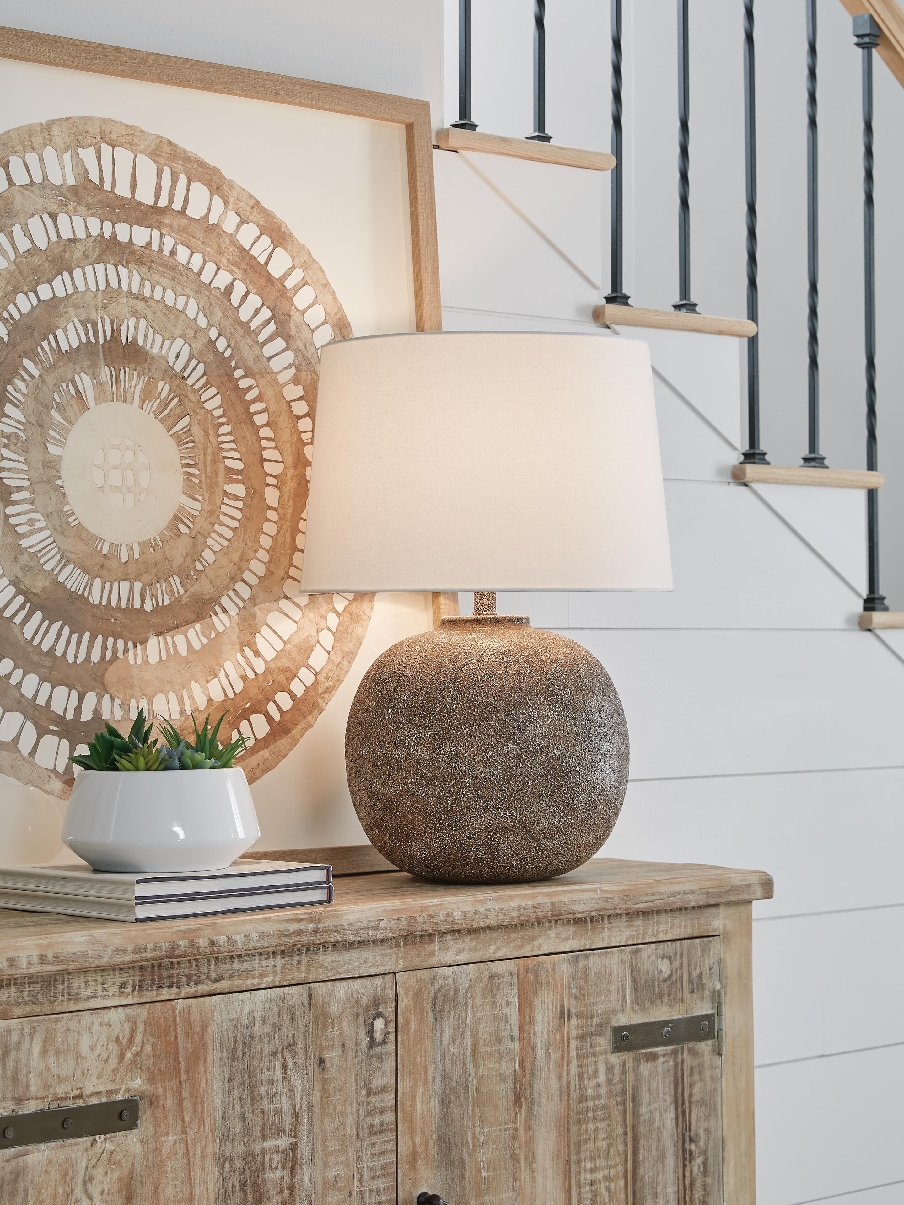 Neavesboro Table Lamp — Brown/Beige — view 2
