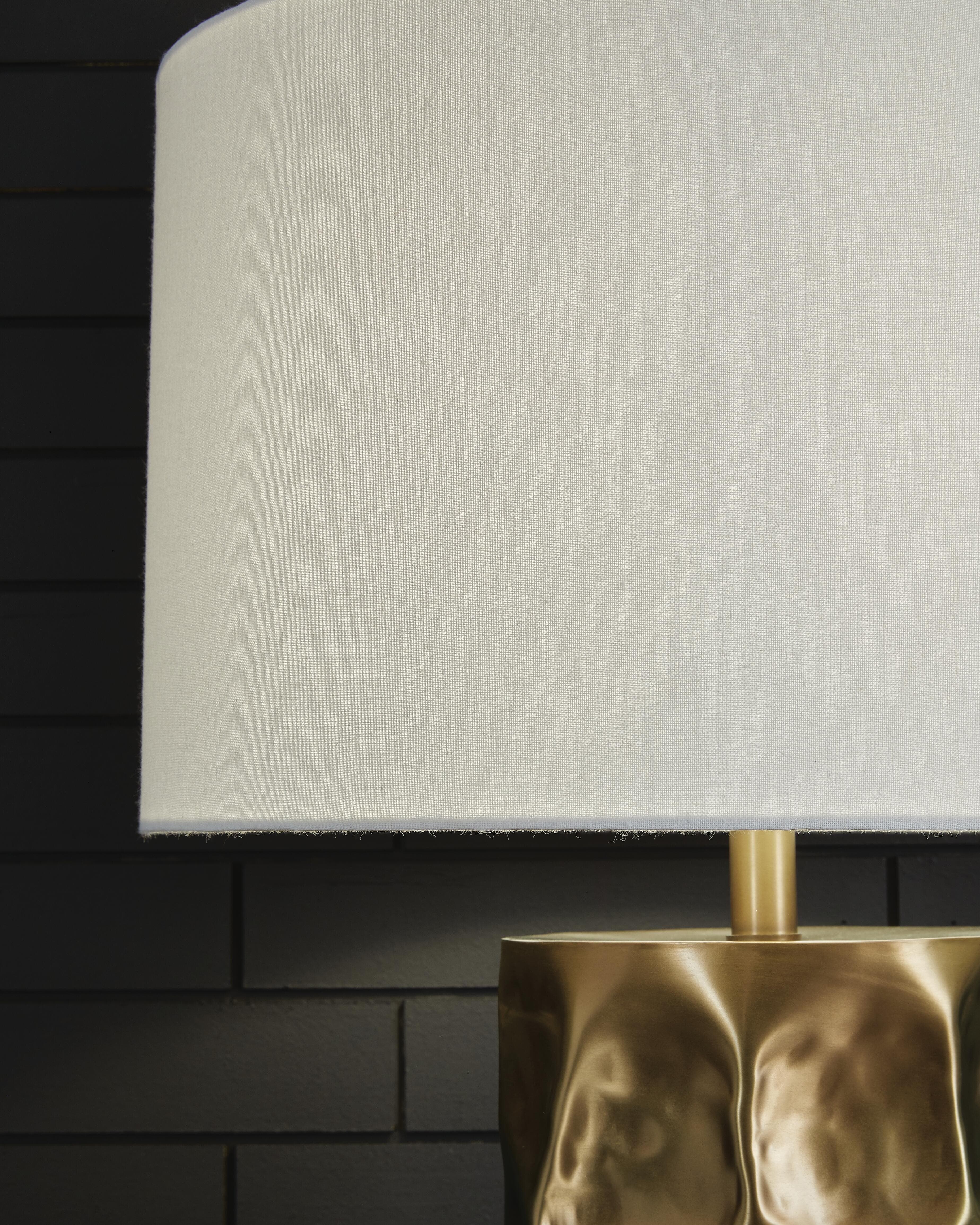 Marshawn Table Lamp — Metallic & Yellow — view 3
