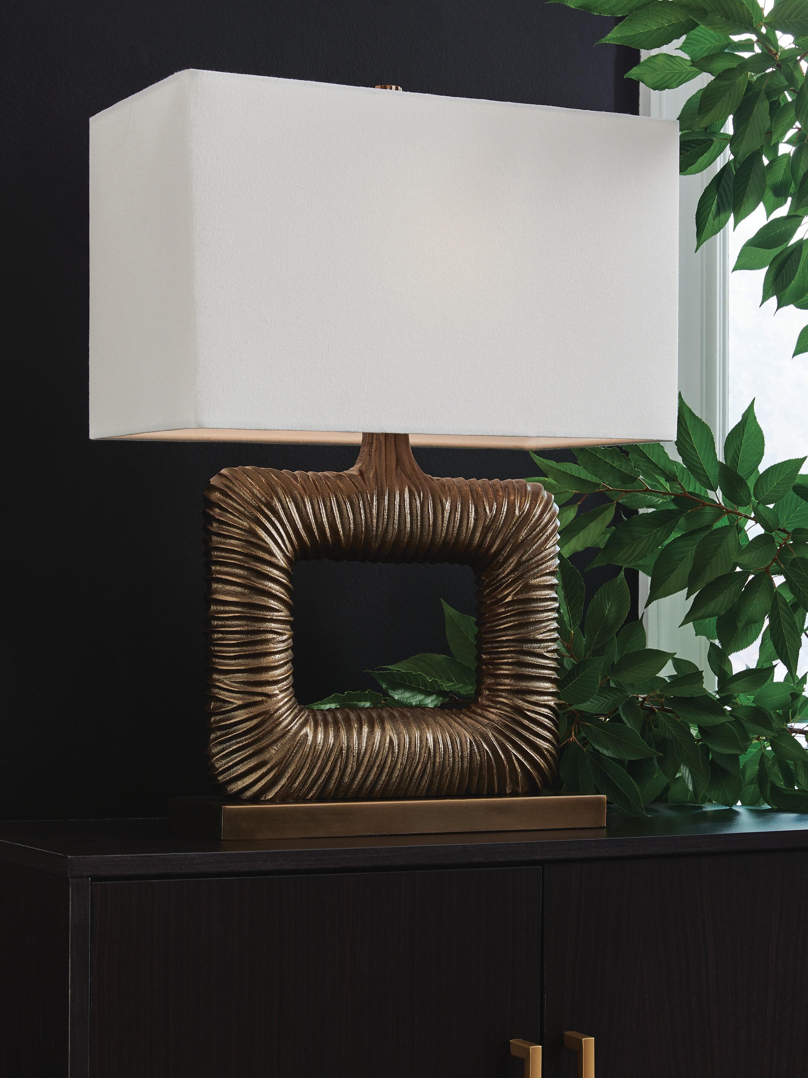 Garronby Table Lamp — Antique Brass Finish — view 2
