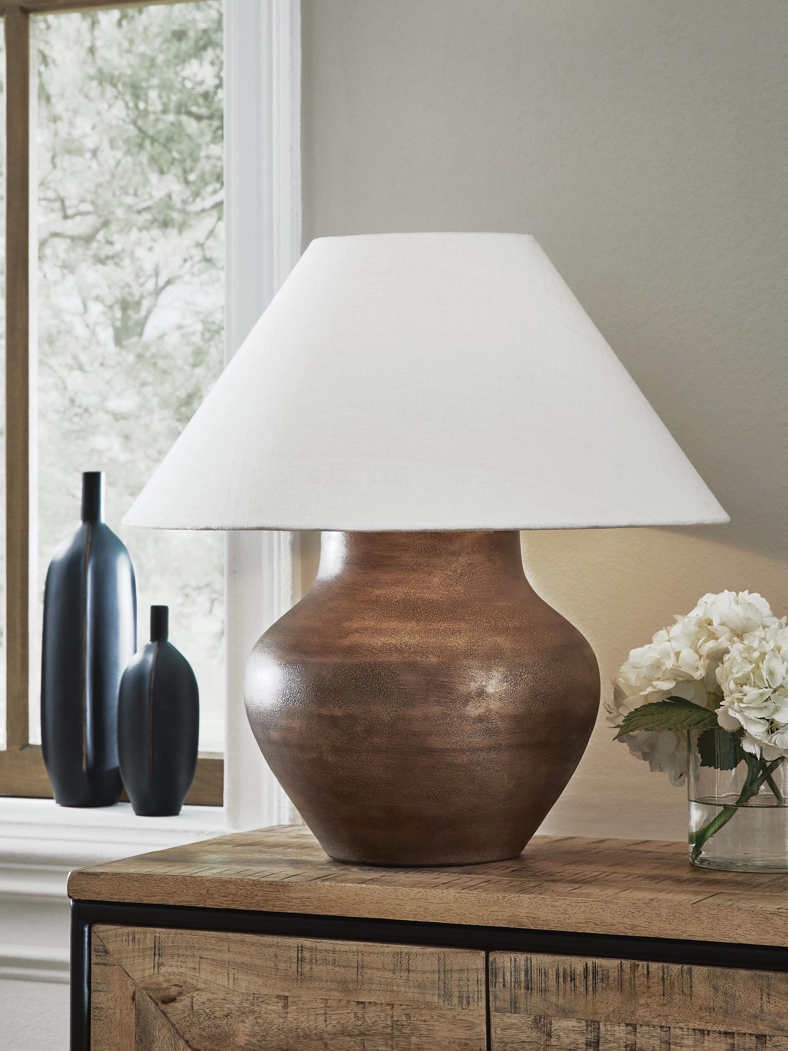 Whitham Table Lamp — Antique Copper Finish — view 2