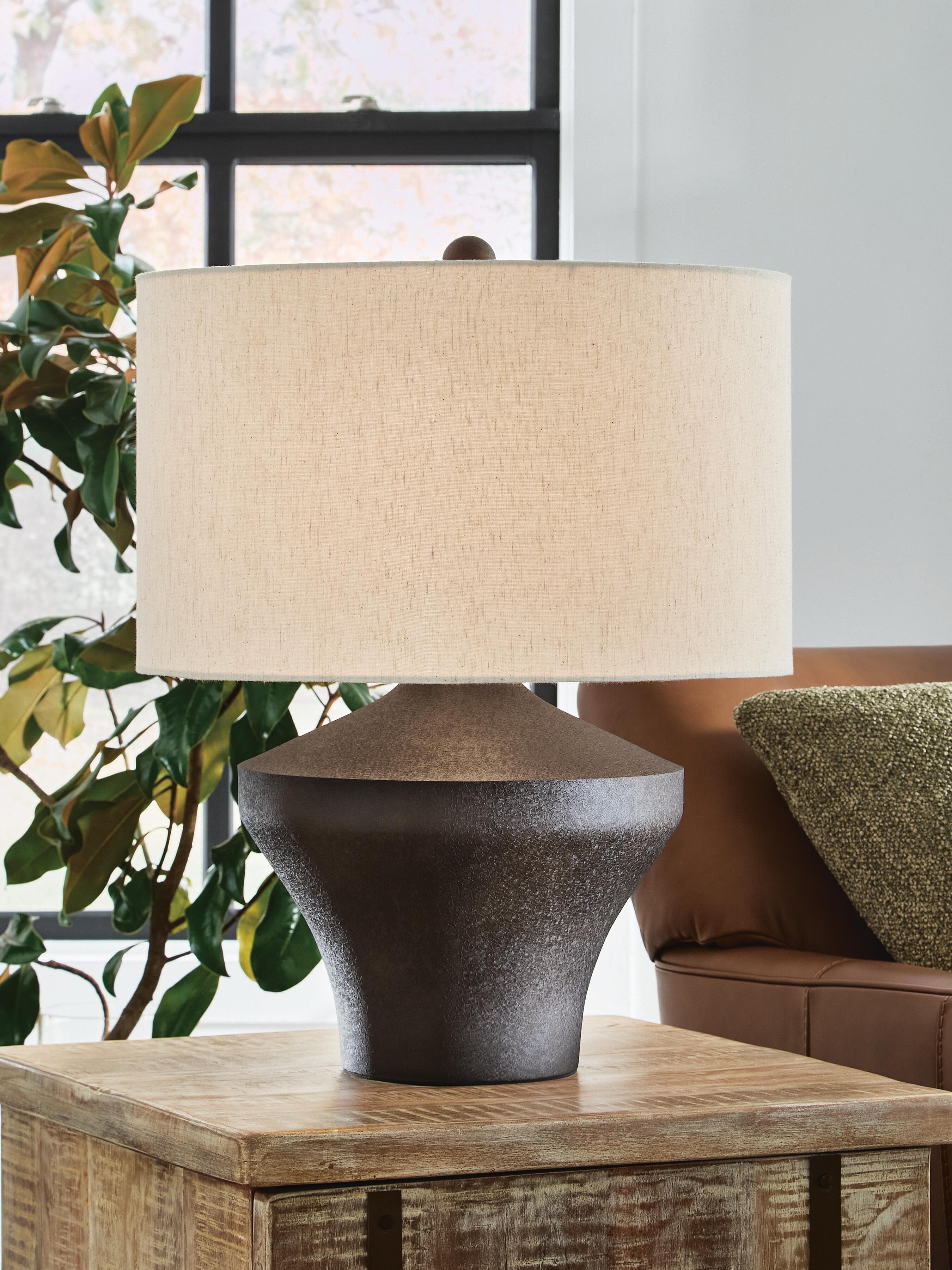 Dolanham Table Lamp — Distressed Brown — view 2