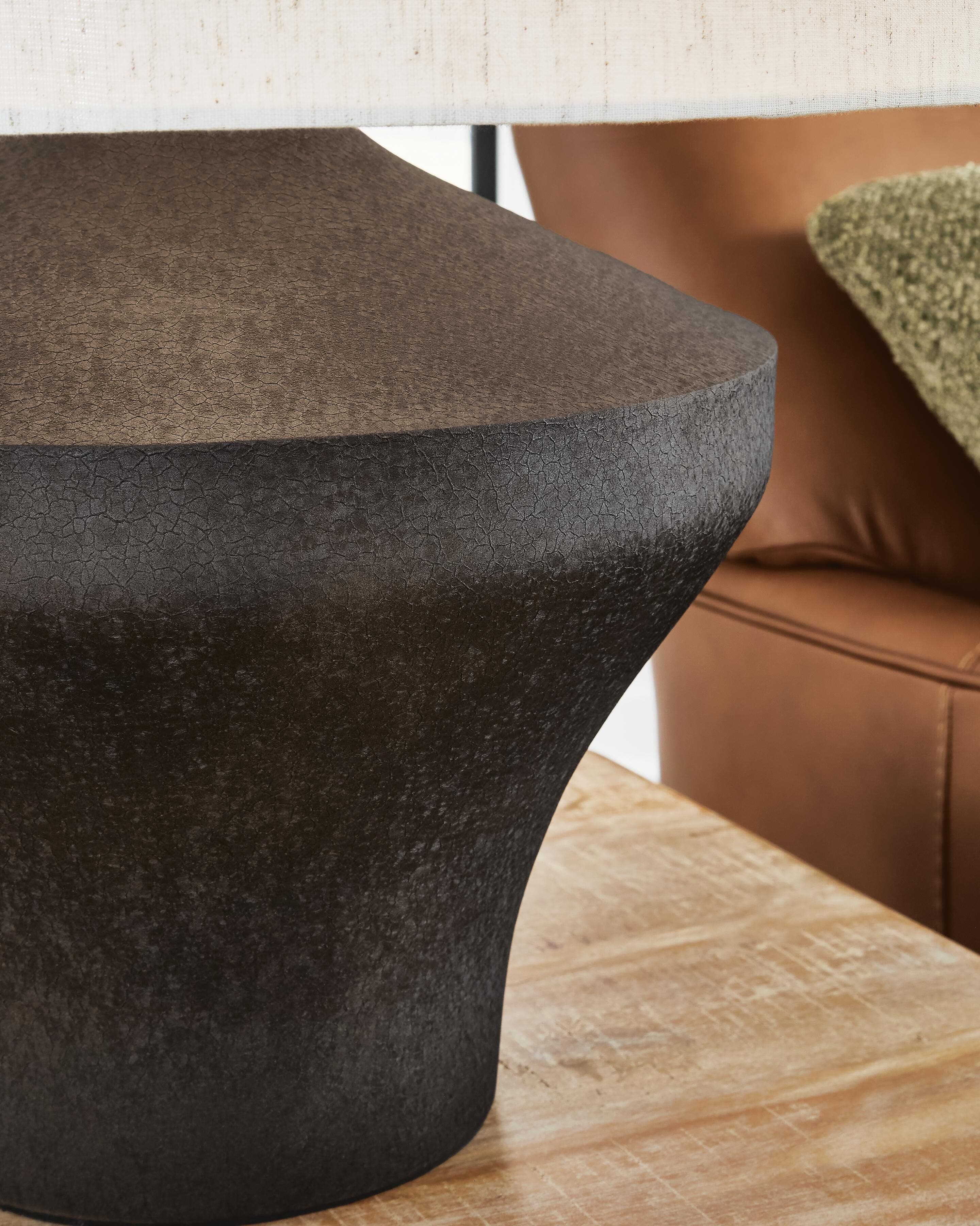 Dolanham Table Lamp — Distressed Brown — view 3