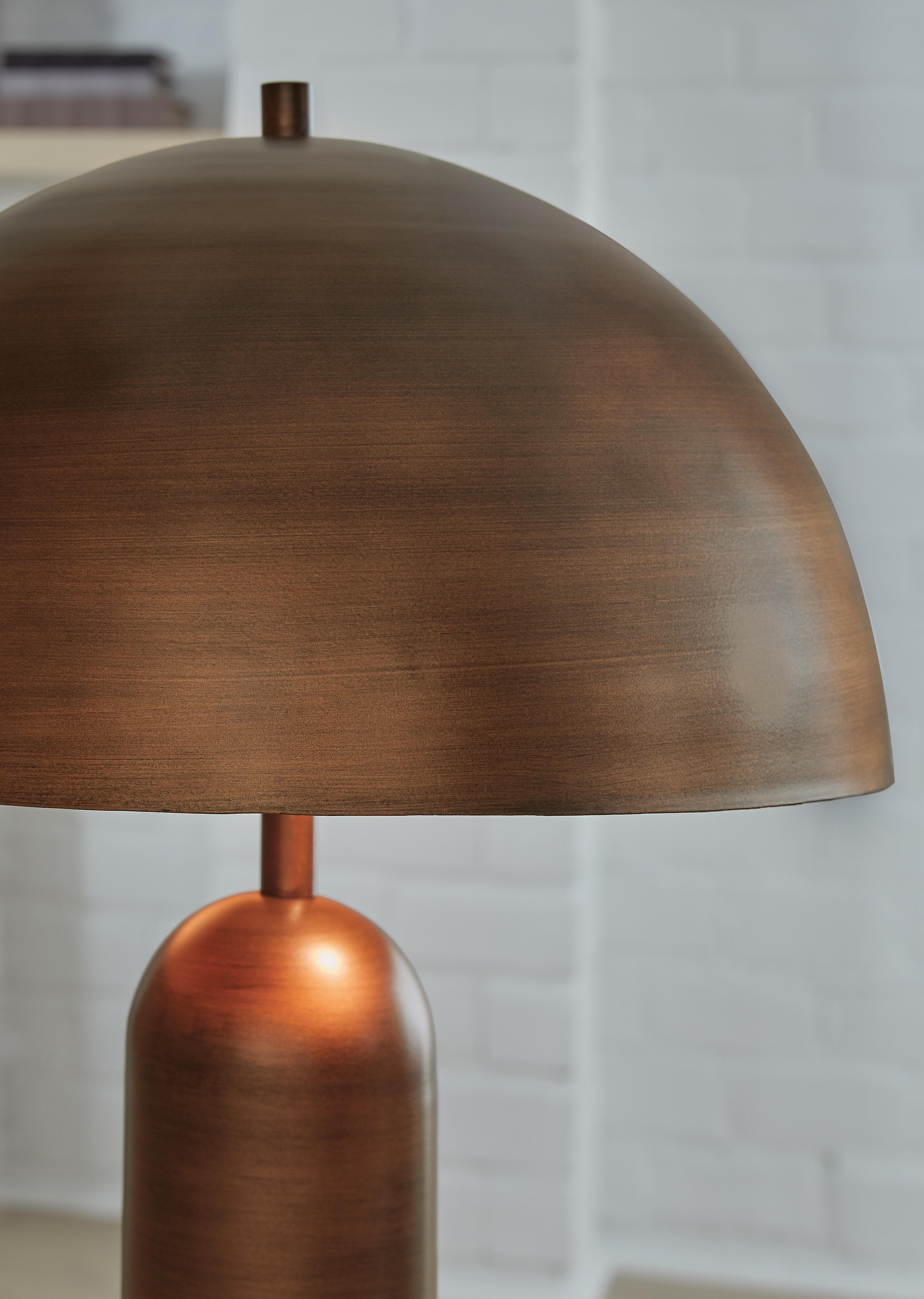 Wendfield Table Lamp — Metallic & Brown/Beige — view 3