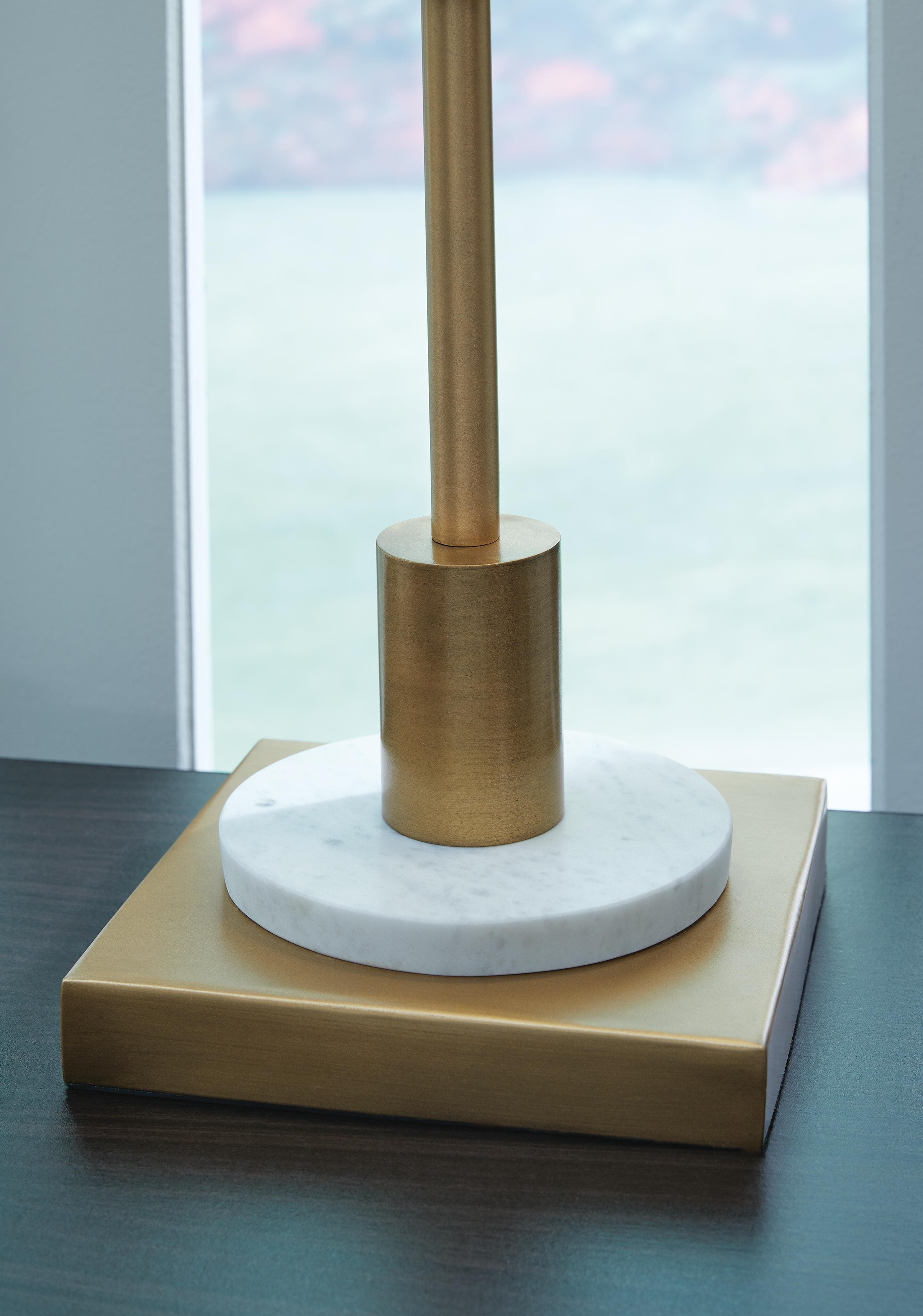 Fritzburn Table Lamp — White & Metallic — view 3