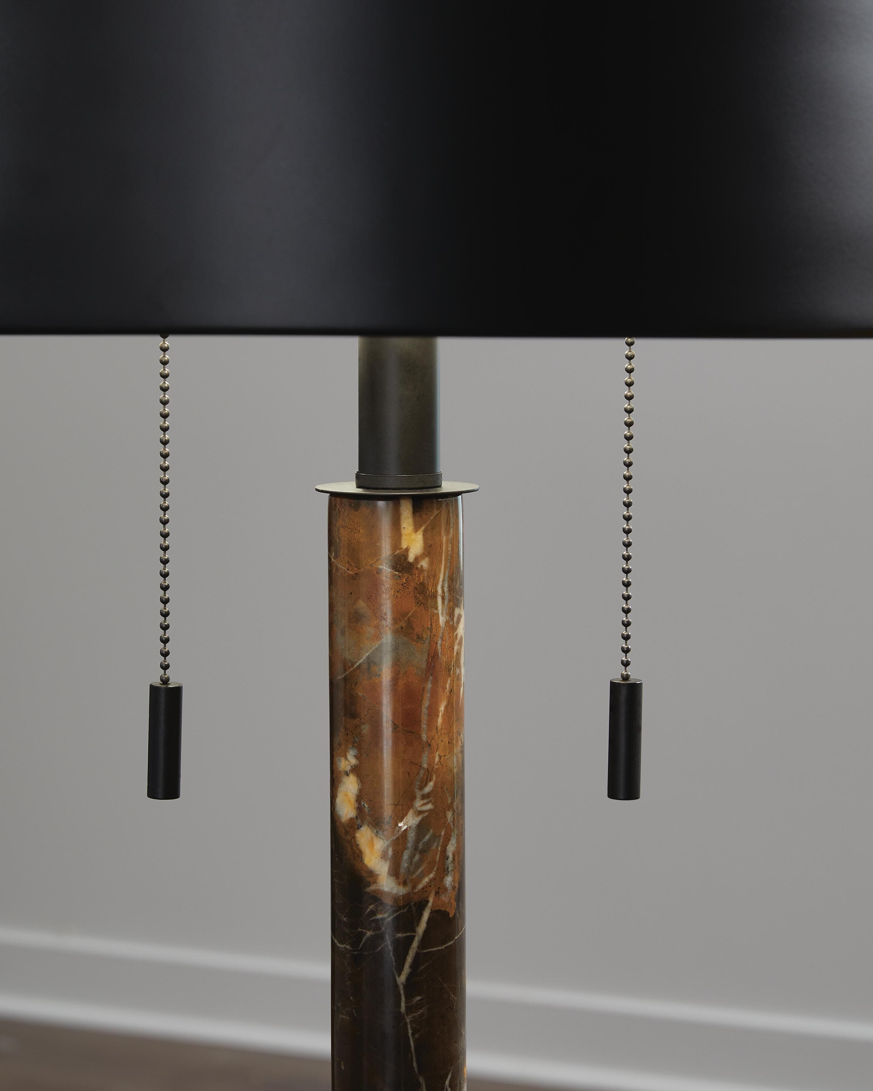 Alanbert Table Lamp — Black/Gray & Brown/Beige — view 3