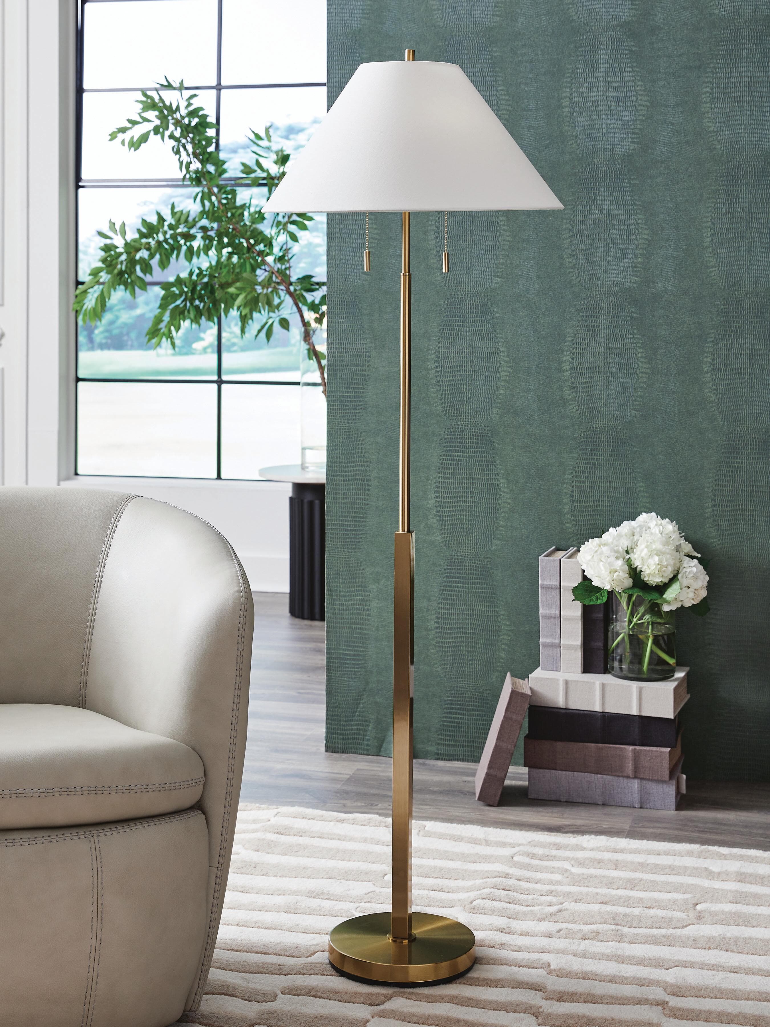 Haigwood Floor Lamp — Gold Finish — view 2