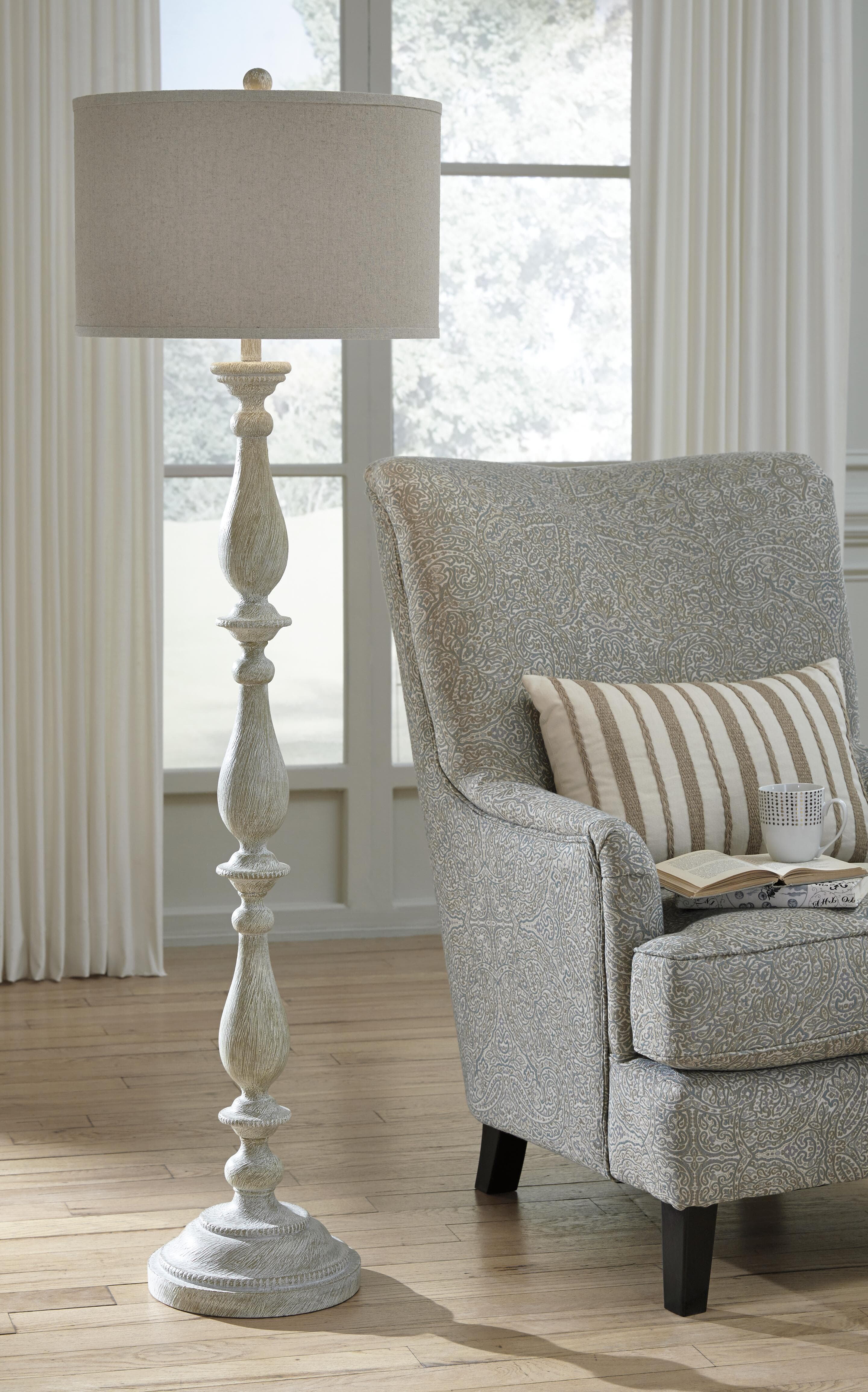 Bernadate Floor Lamp — White — view 3