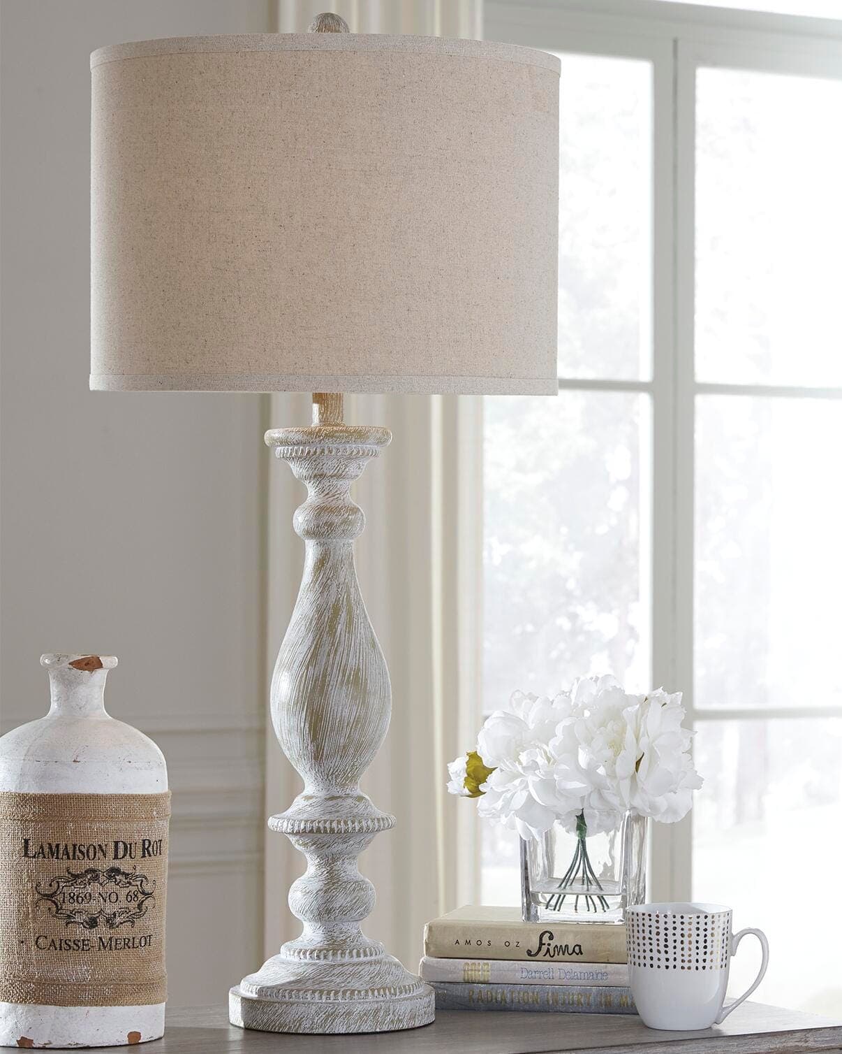 Bernadate Table Lamp (Set of 2) — White — view 2