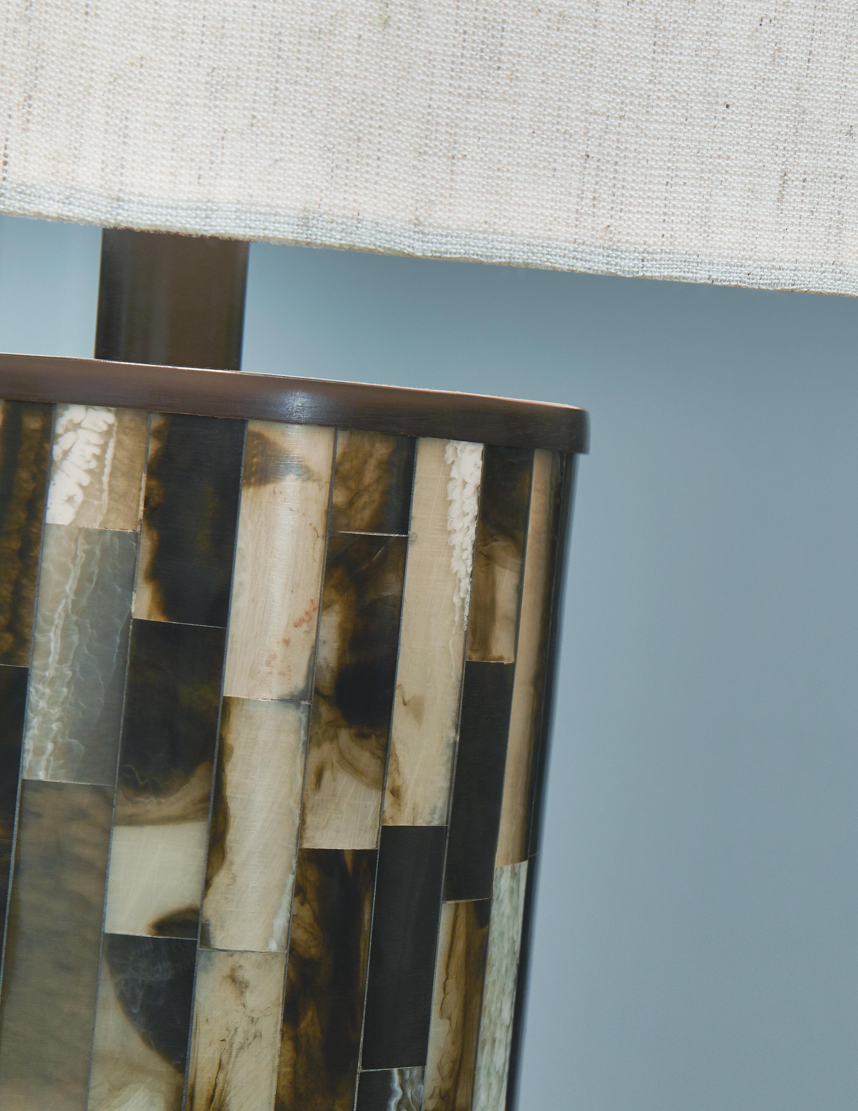 Ellford Table Lamp — White, Black/Gray & Brown/Beige — view 4