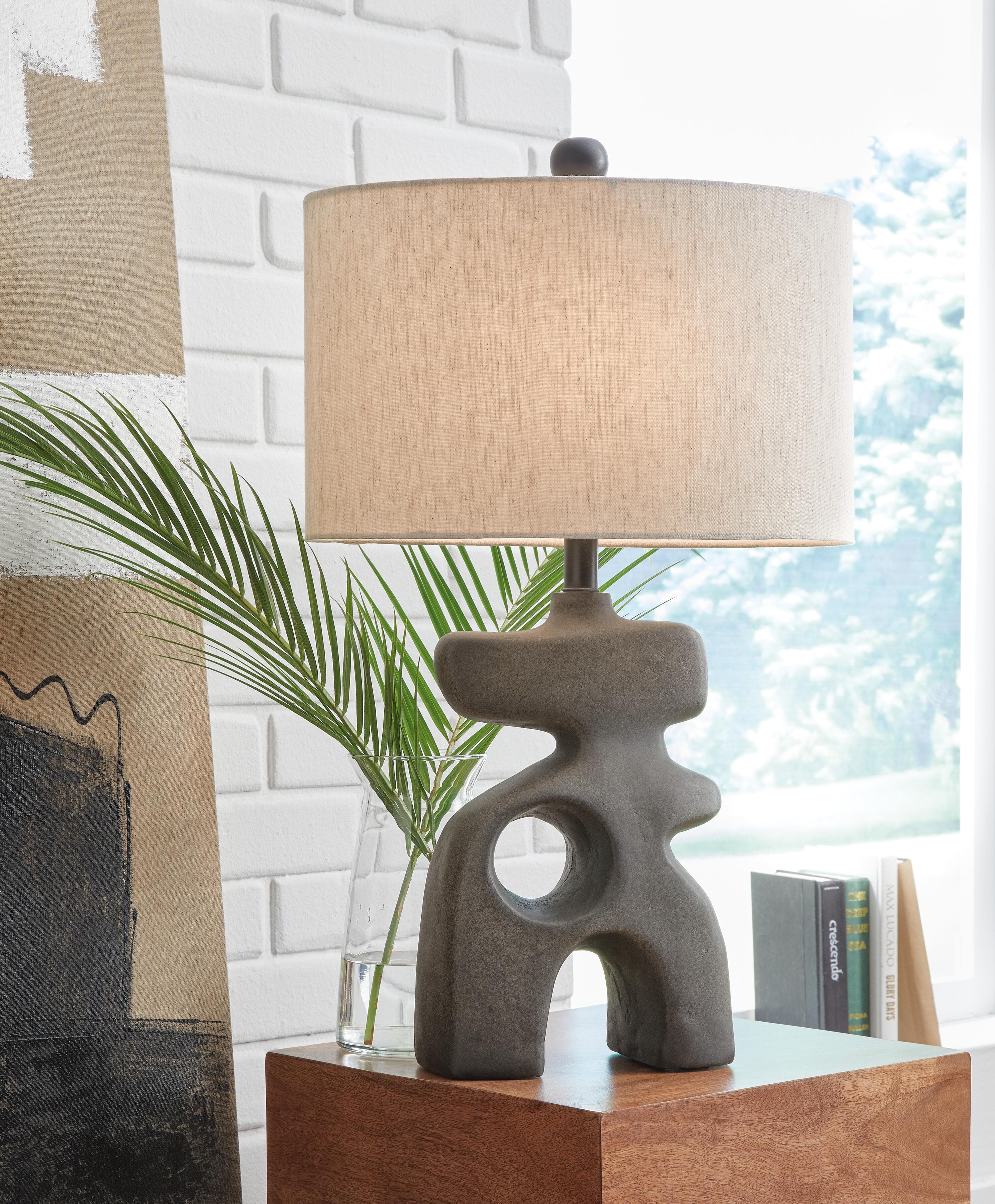 Danacy Table Lamp — Black/Gray — view 2