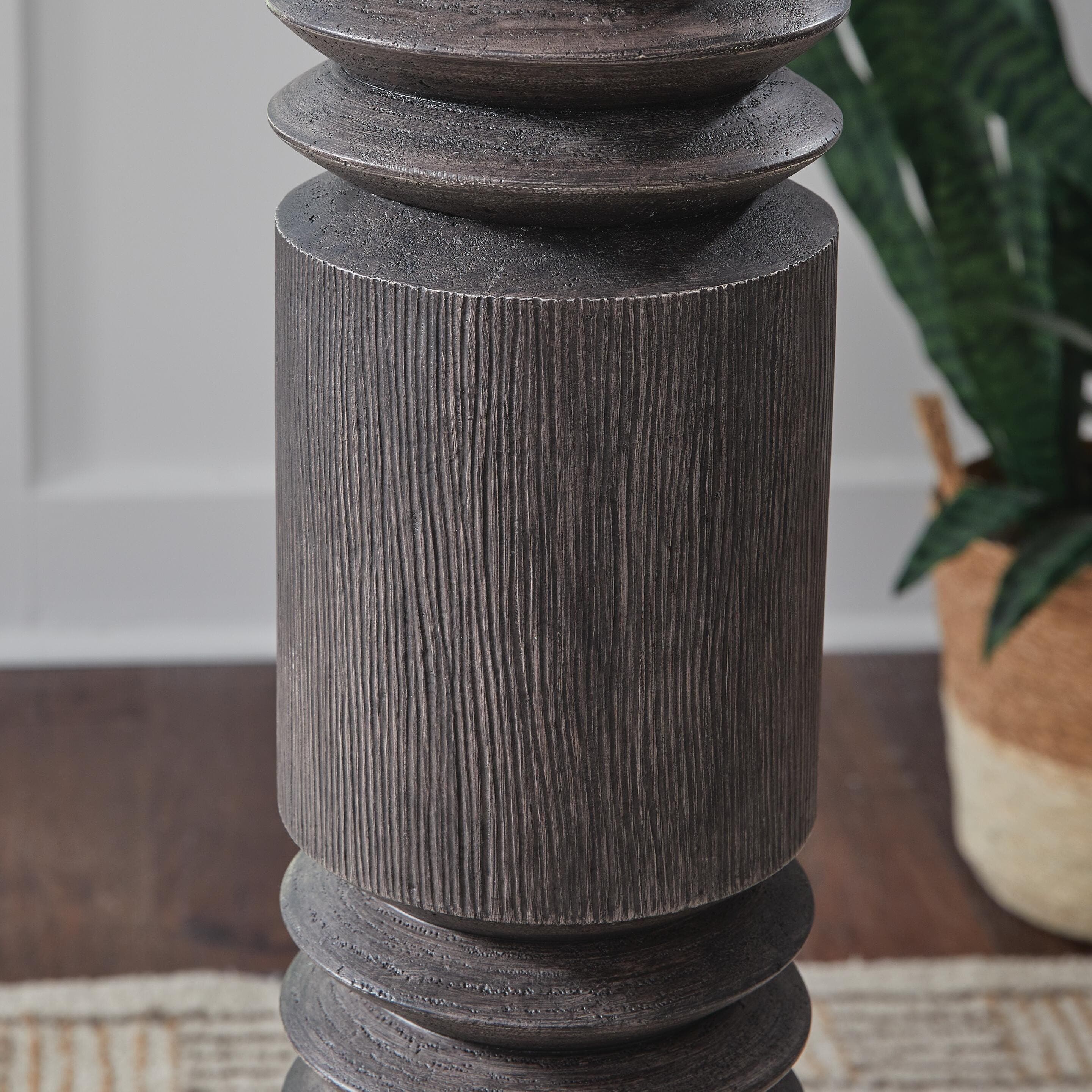 Fainwell Floor Lamp — Distressed Black — view 3