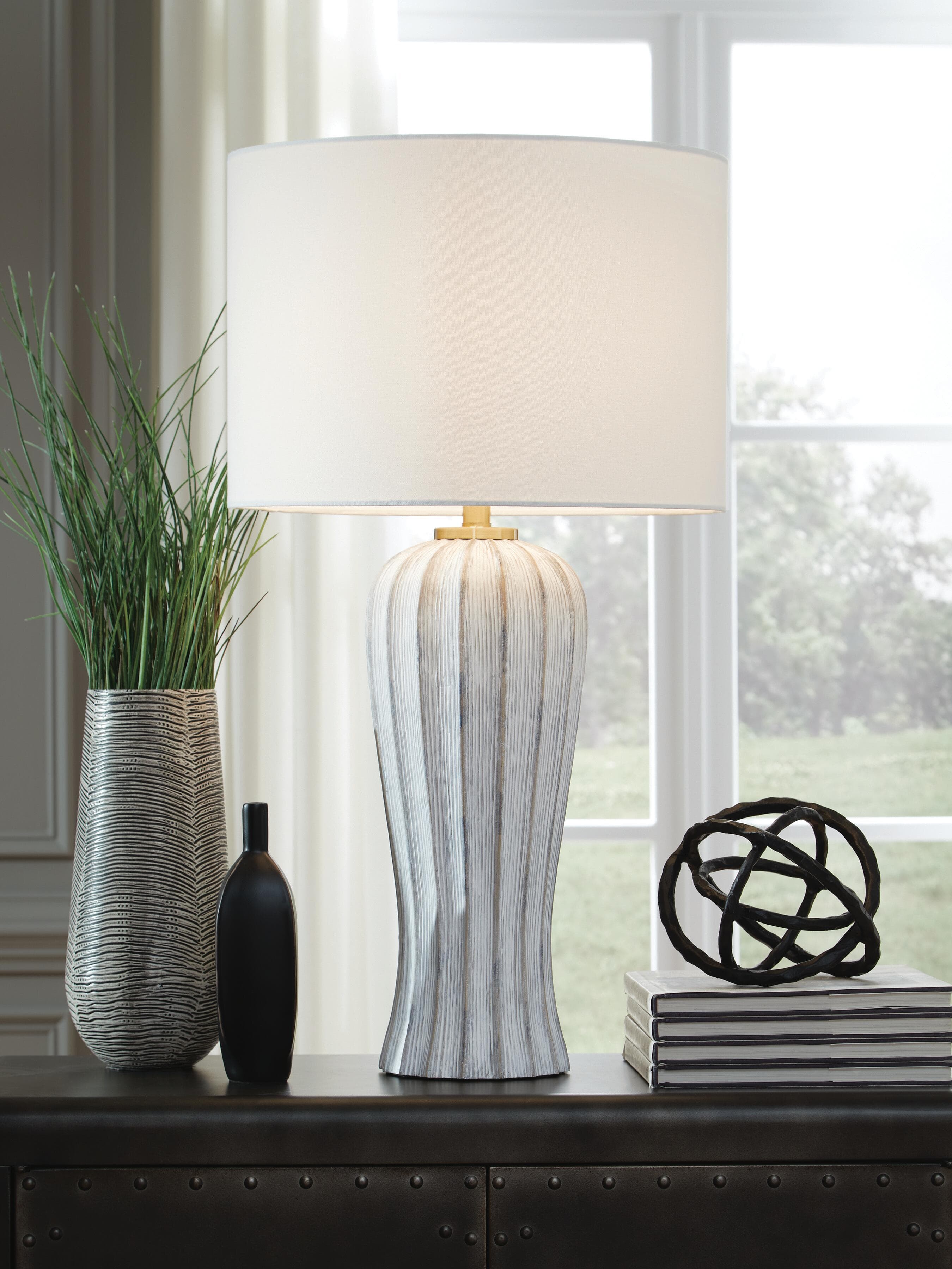 Lanwell Table Lamp — Antique Gray — view 2