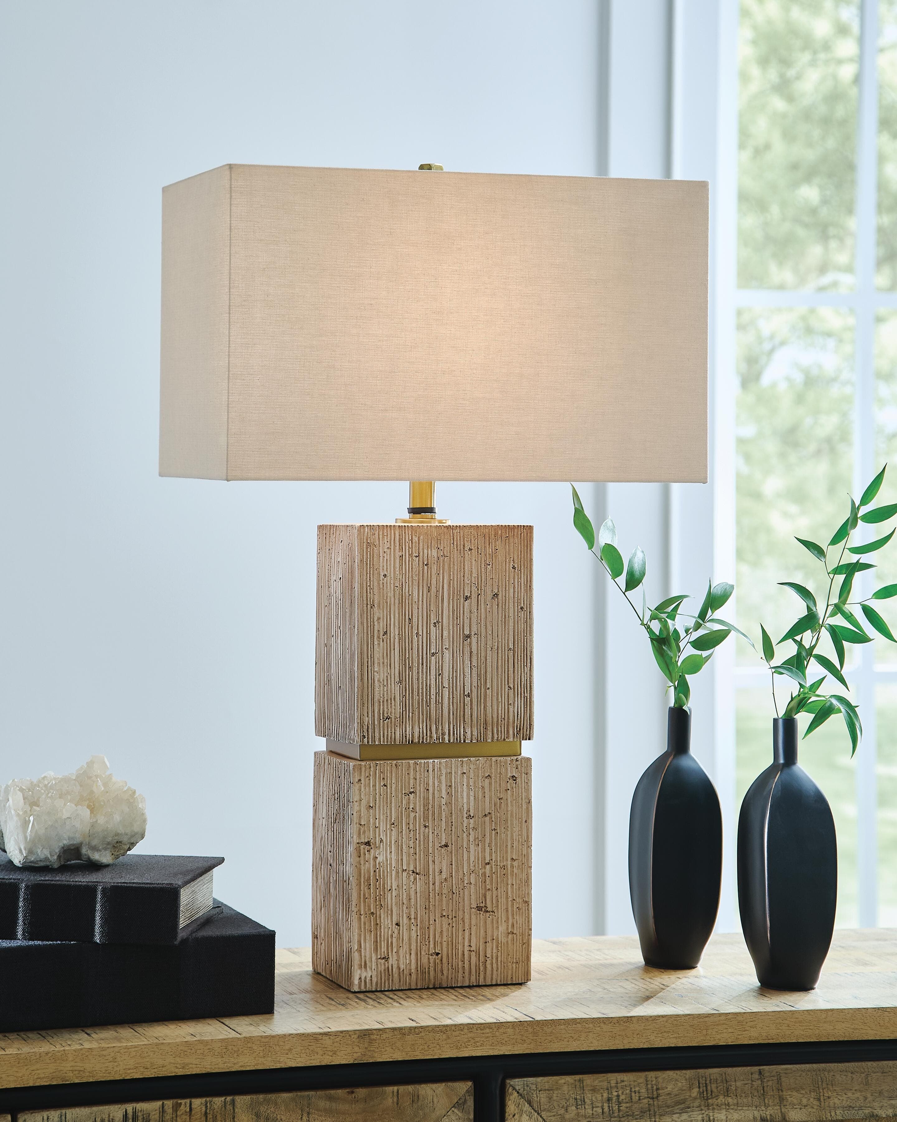 Laddner Table Lamp — Beige — view 2