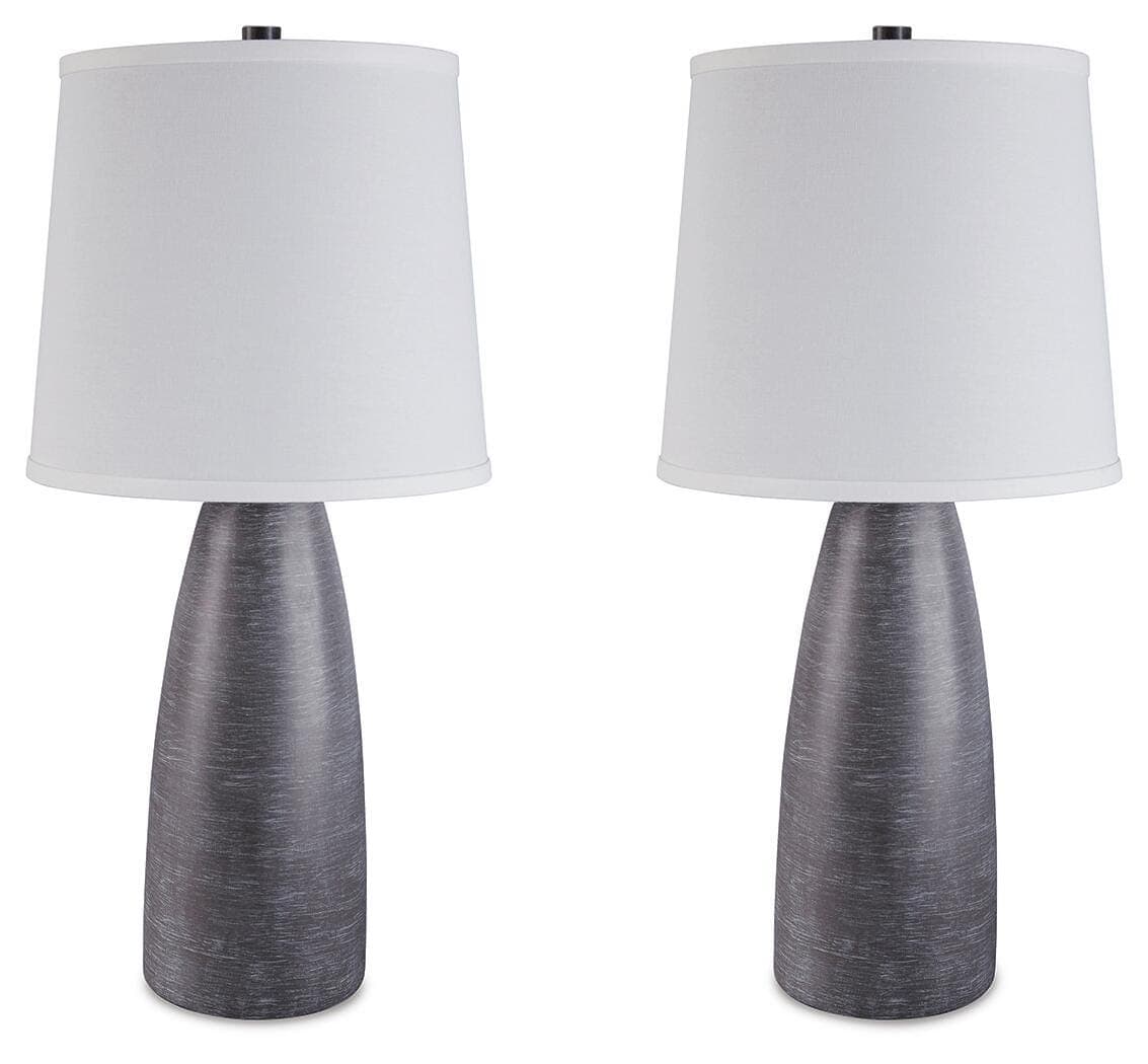 Shavontae Table Lamp (Set of 2) — Black/Gray — view 5