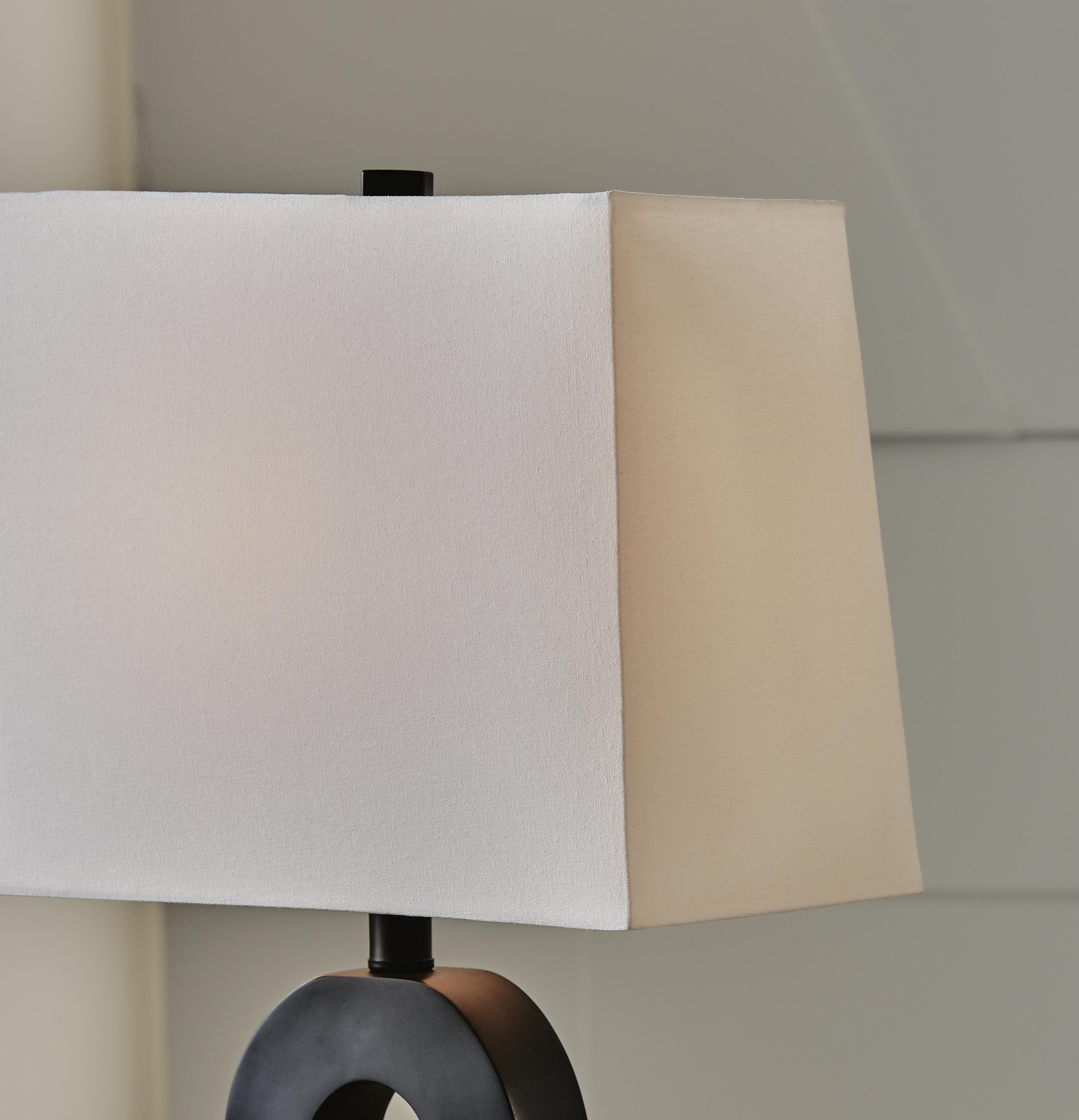Markellton Table Lamp (Set of 2) — Black/Gray — view 3