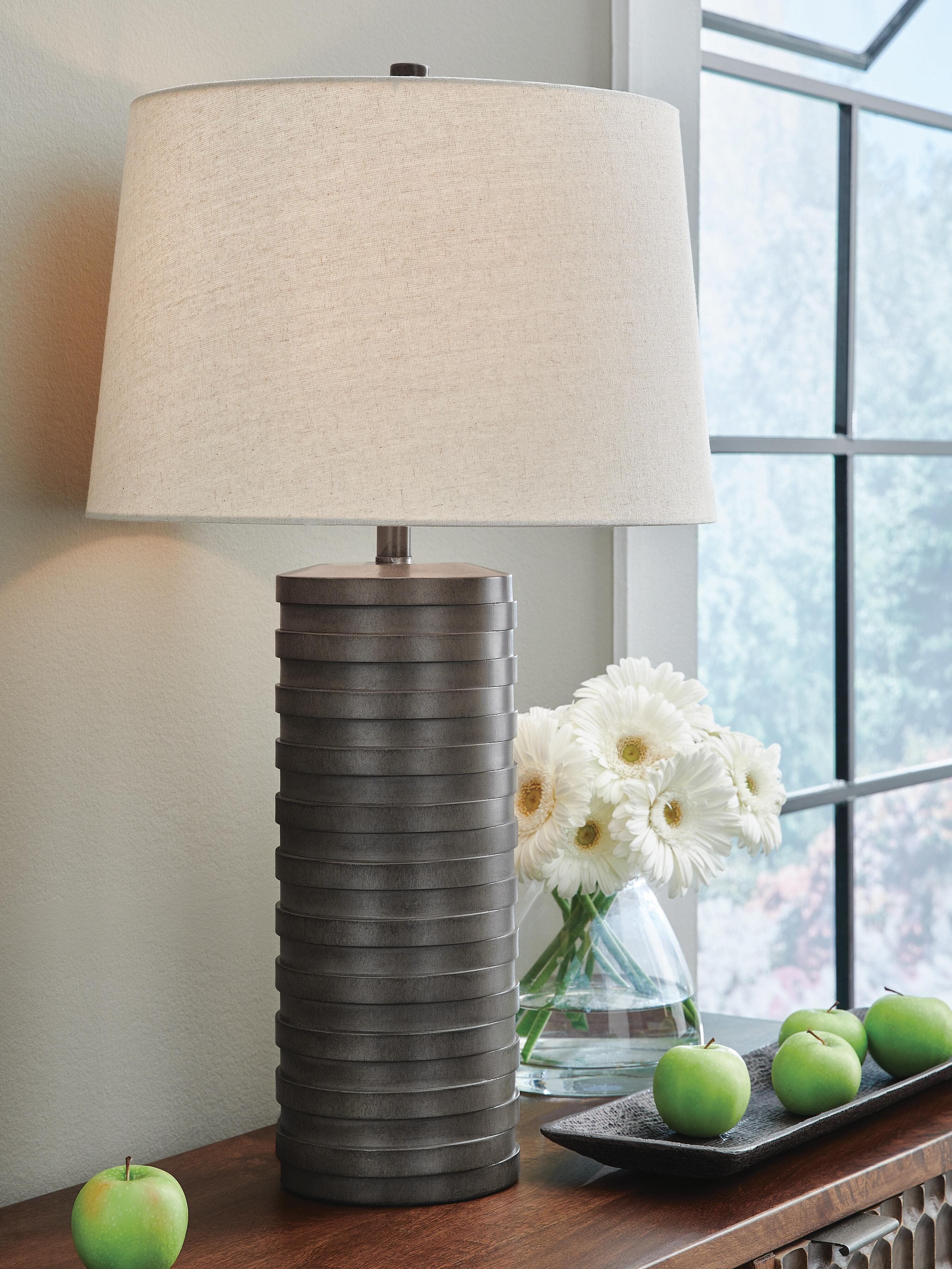 Neilett Table Lamp (Set of 2) — Antique Brown — view 2