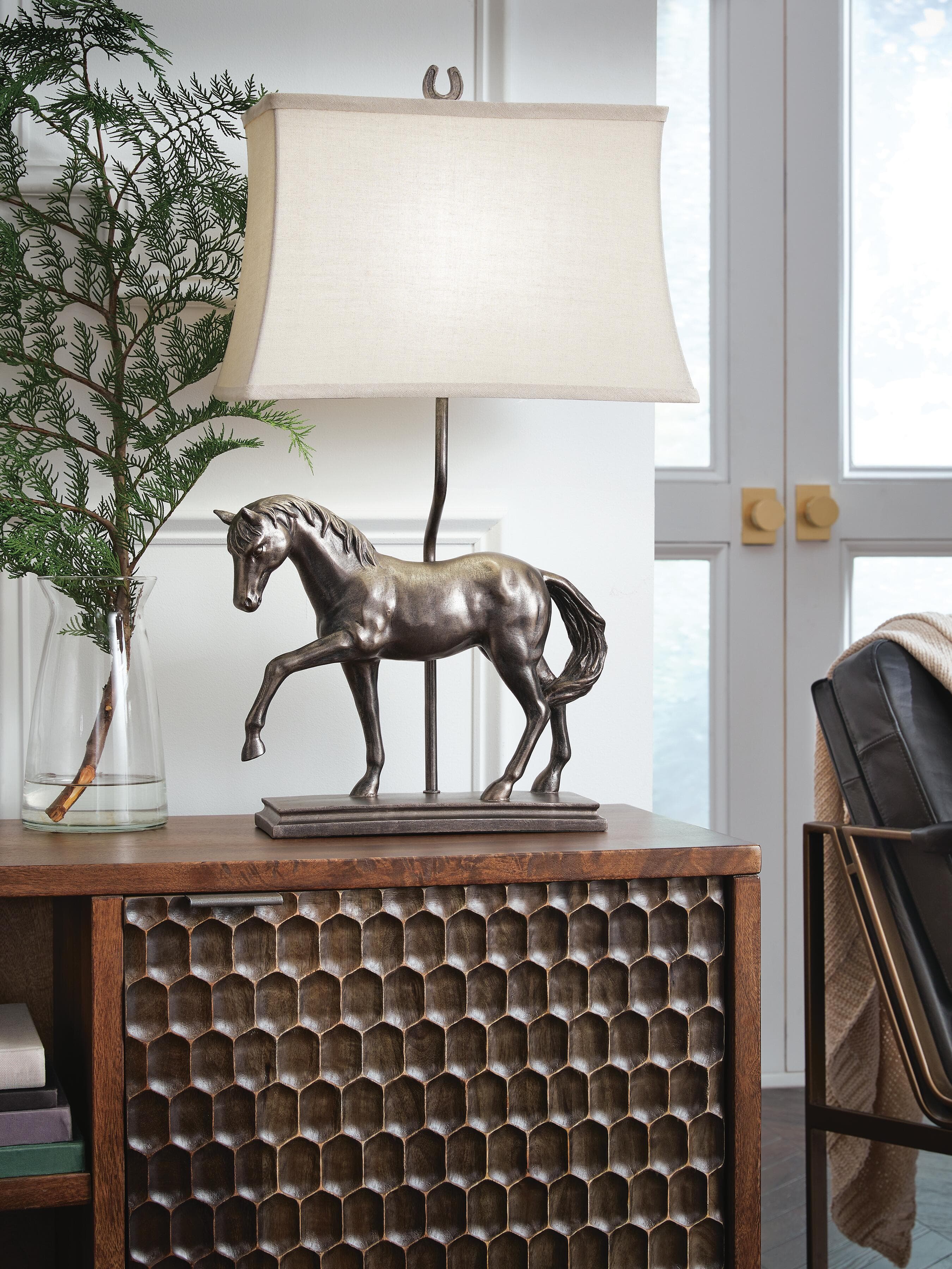 Sandorman Table Lamp — Metallic & Black/Gray — view 2
