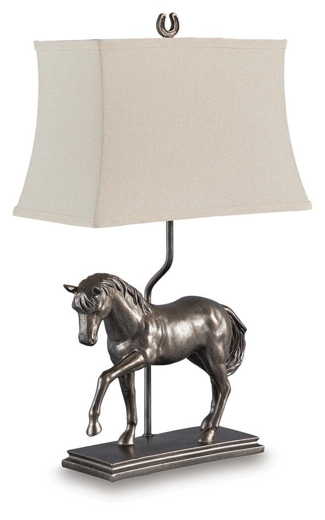 Sandorman Table Lamp — Metallic & Black/Gray — view 3