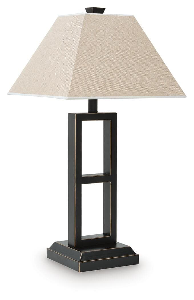 Deidra Table Lamp (Set of 2) — Black/Gray — view 3
