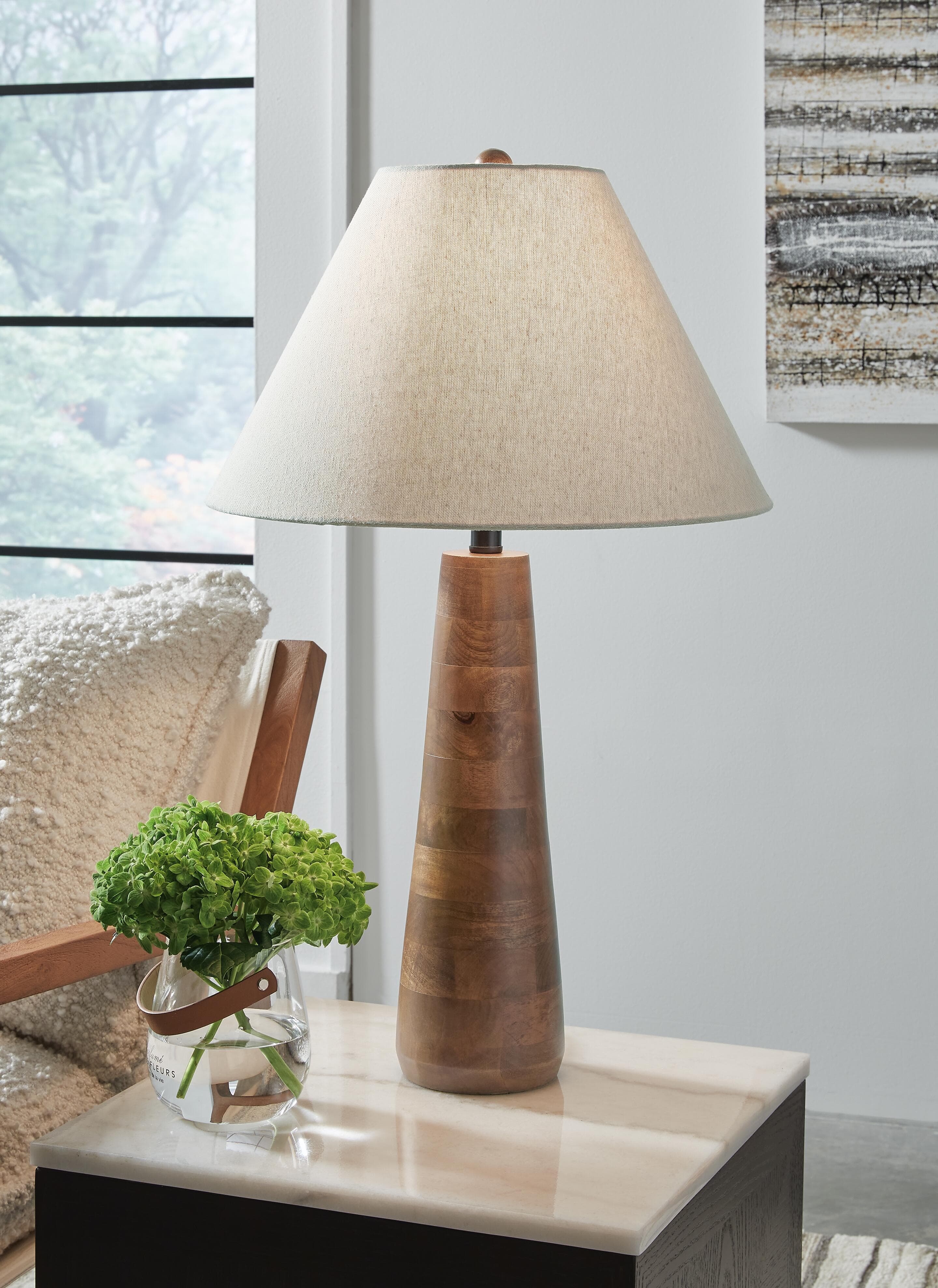 Danset Table Lamp — Brown/Beige & Natural — view 2