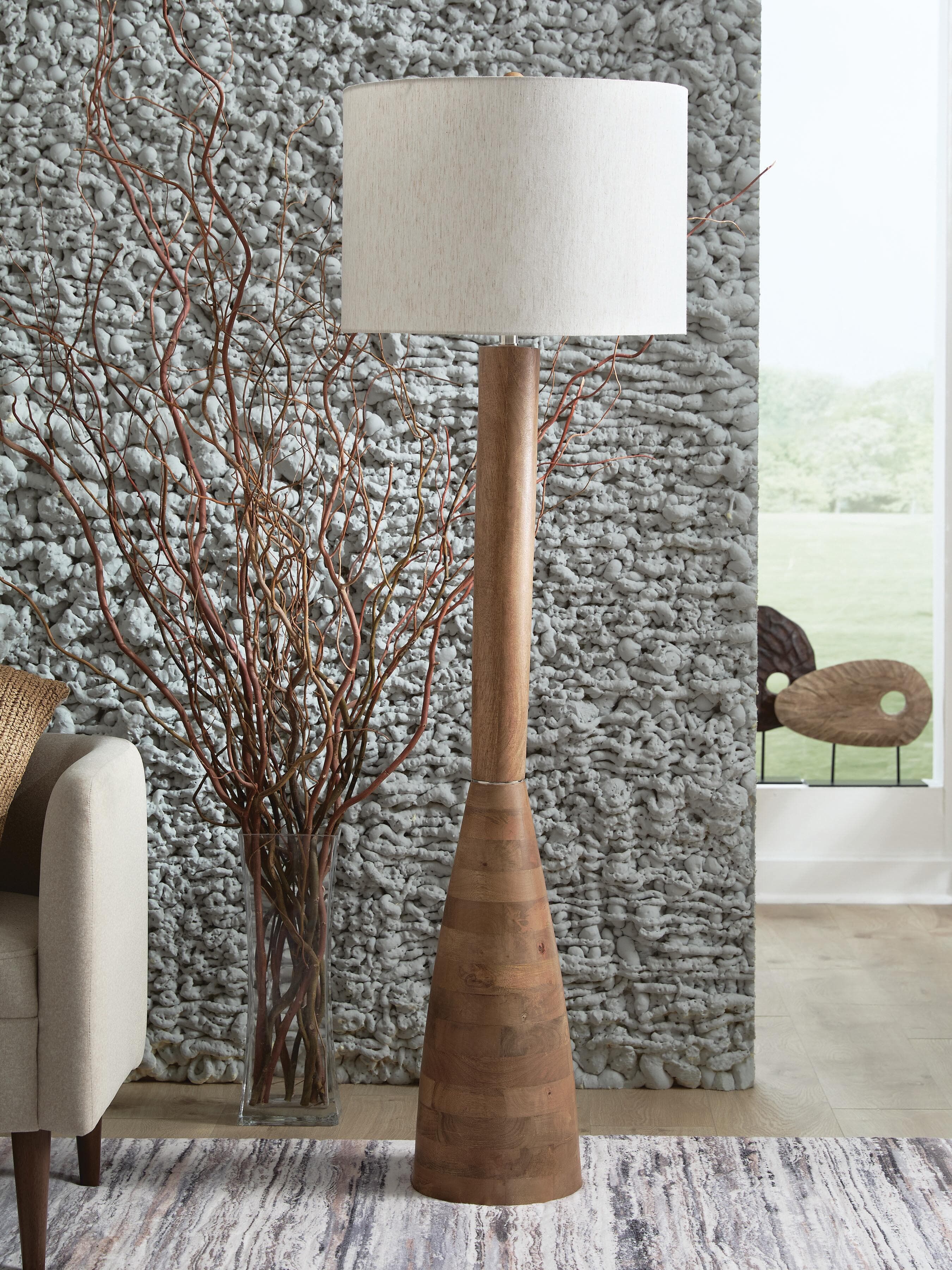 Ailsa Floor Lamp — Natural Brown — view 2