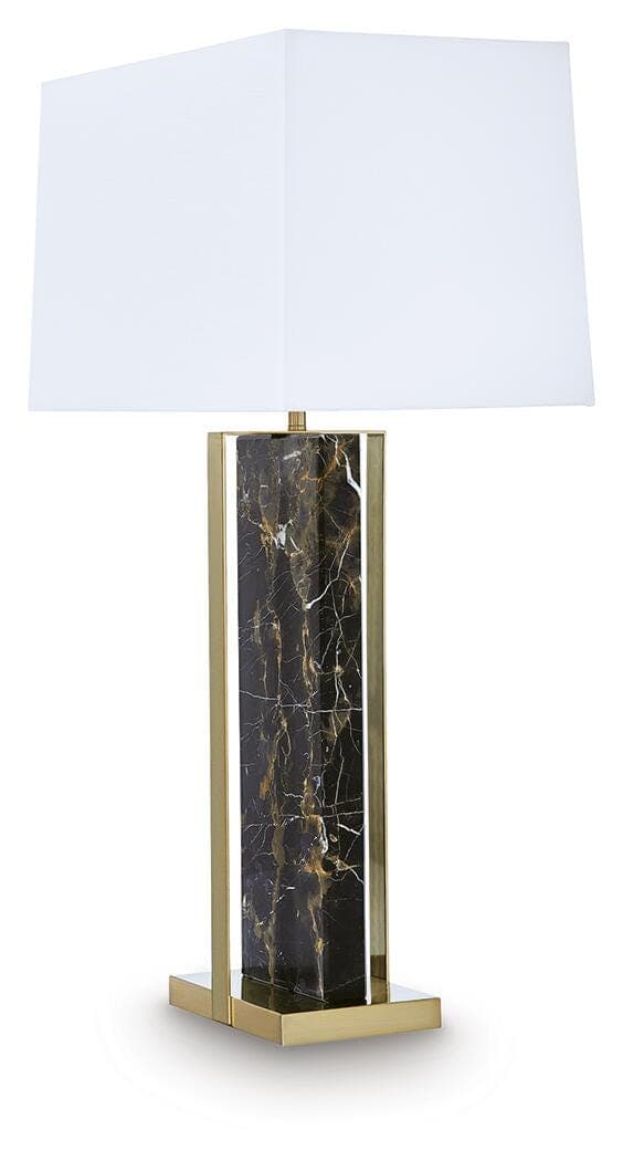 Neonish Table Lamp — Black/Gold Finish — view 3